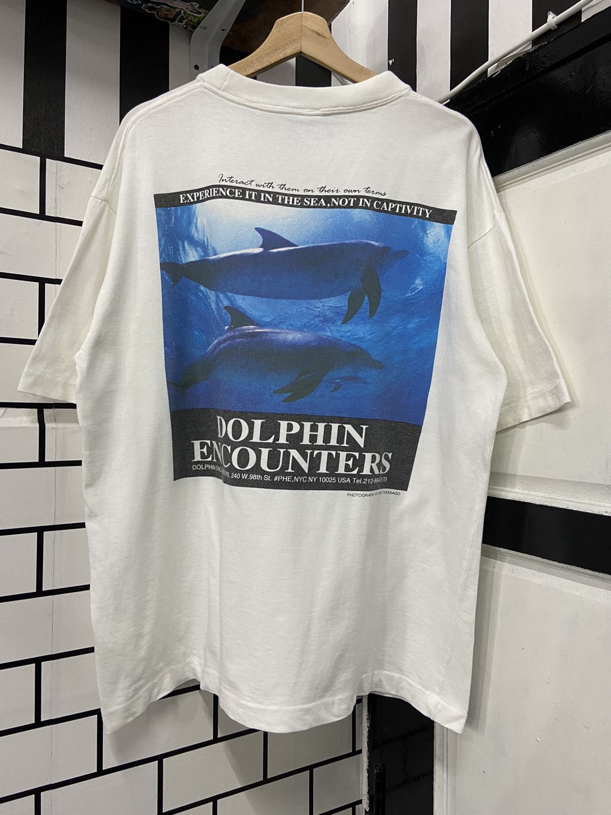 Vintage Vintage Dolphin Encounters Photography By Junji Takasago Tee Size US XL / EU 56 / 4 - 1 Thumbnail