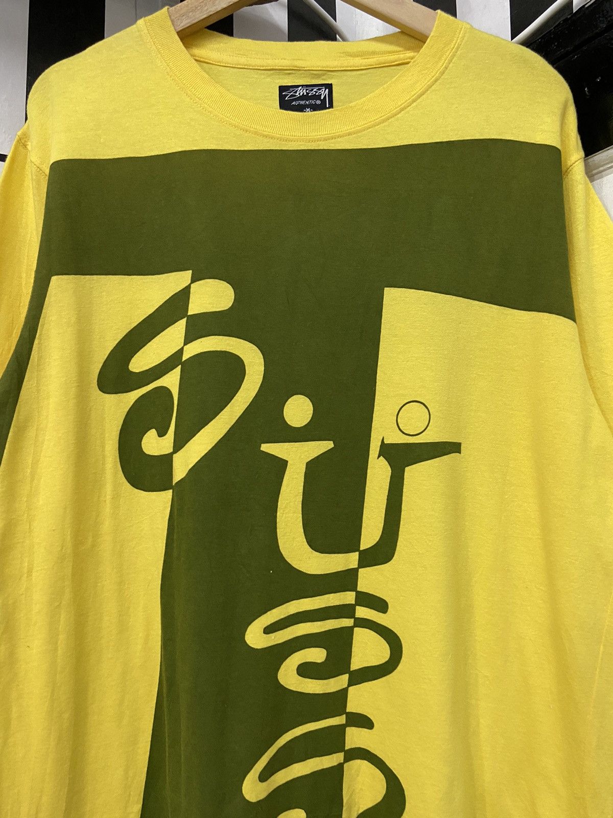 Stussy × Vintage Vintage Stussy Script Overprinted Tshirt Size US L / EU 52-54 / 3 - 5 Thumbnail