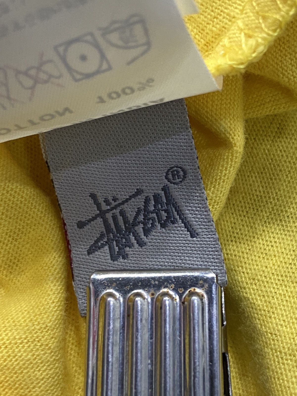 Stussy × Vintage Vintage Stussy Script Overprinted Tshirt Size US L / EU 52-54 / 3 - 8 Thumbnail