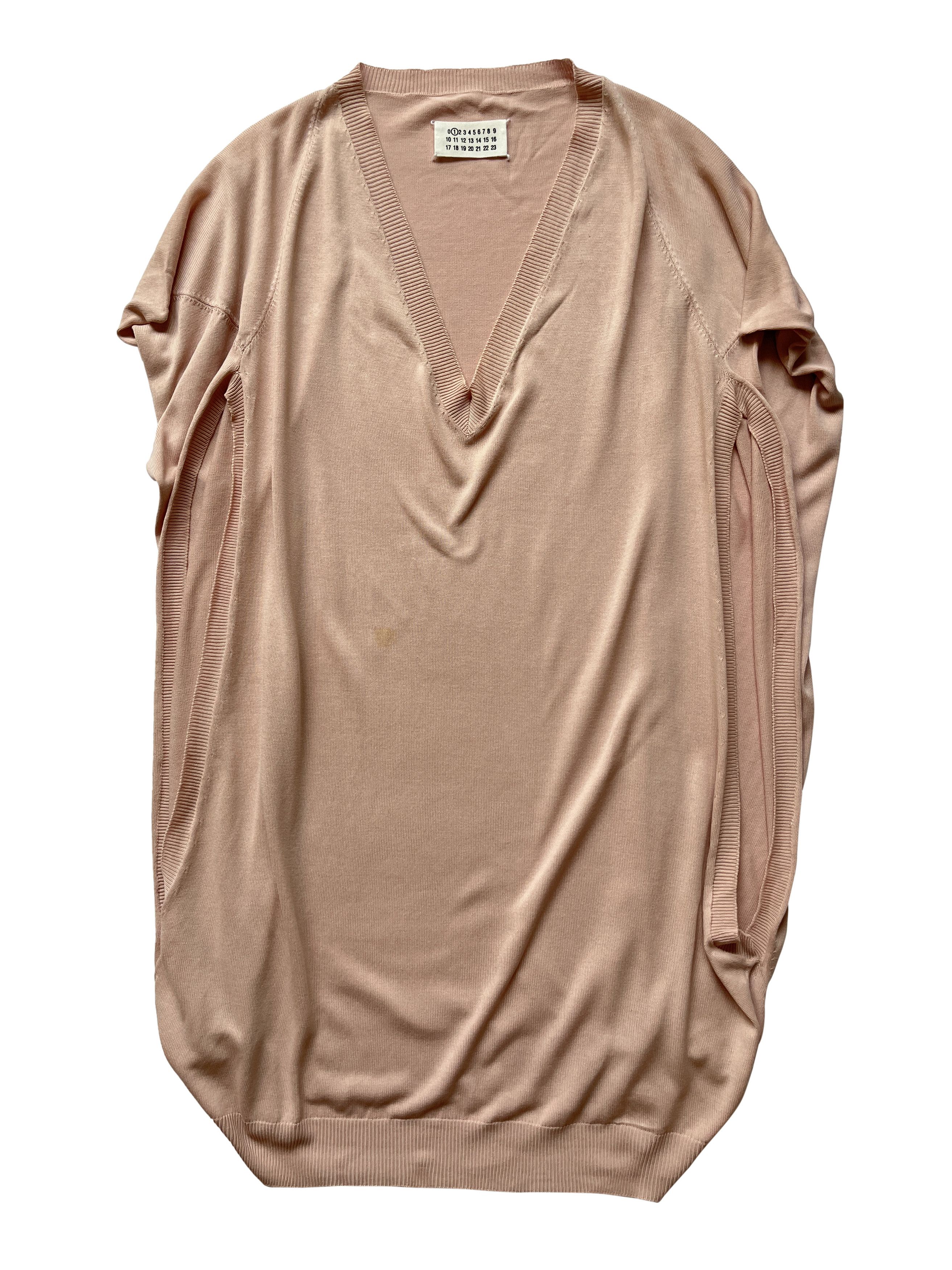 Maison Margiela ⚡️QUICK SALE⚡️2010 Margiela Pink V-neck Sleeveless Knit Size M / US 6-8 / IT 42-44 - 2 Thumbnail