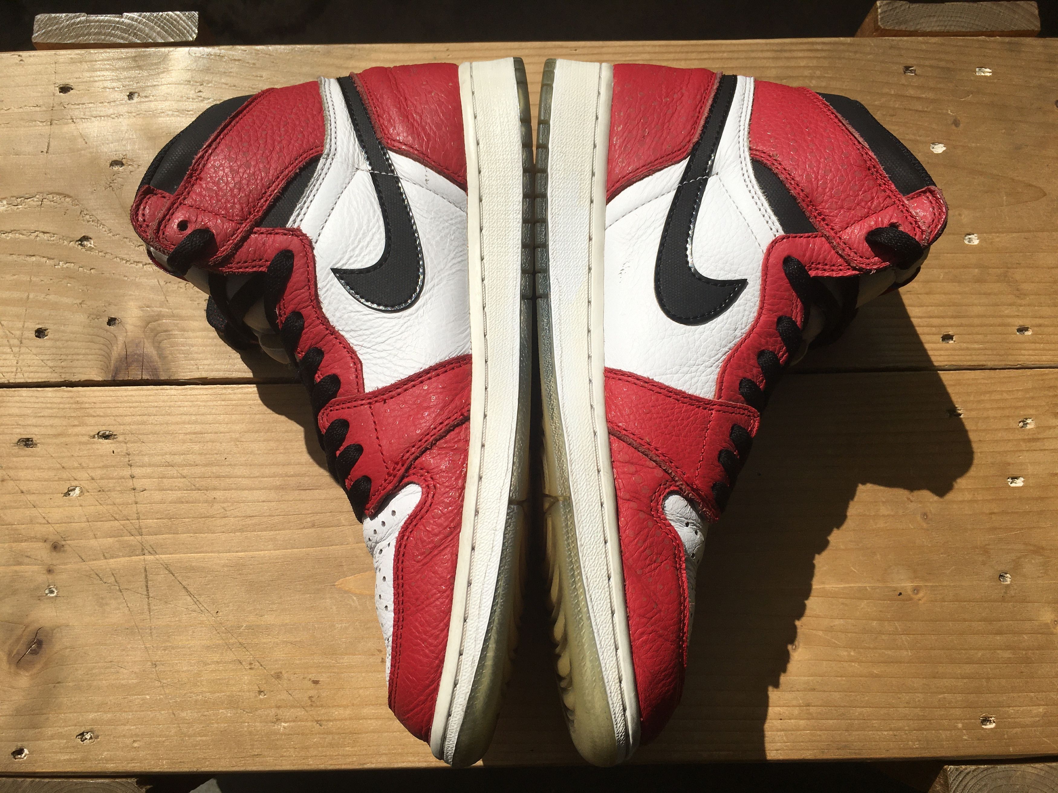 Jordan Brand × Nike 🔥 Nike Air Jordan 1 Retro High OG Spider Man Origin Story Size US 10 / EU 43 - 19 Thumbnail