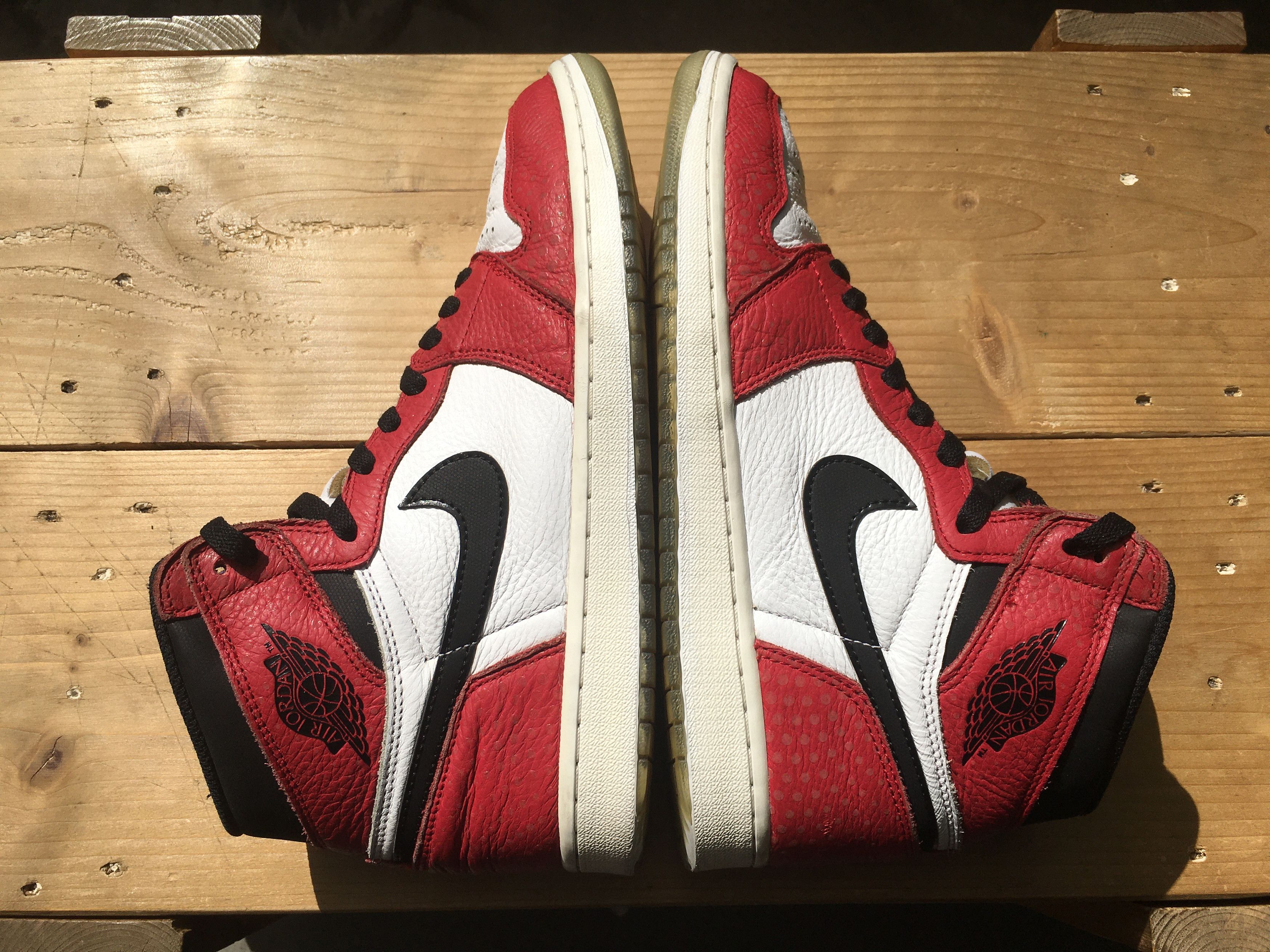 Jordan Brand × Nike 🔥 Nike Air Jordan 1 Retro High OG Spider Man Origin Story Size US 10 / EU 43 - 18 Thumbnail