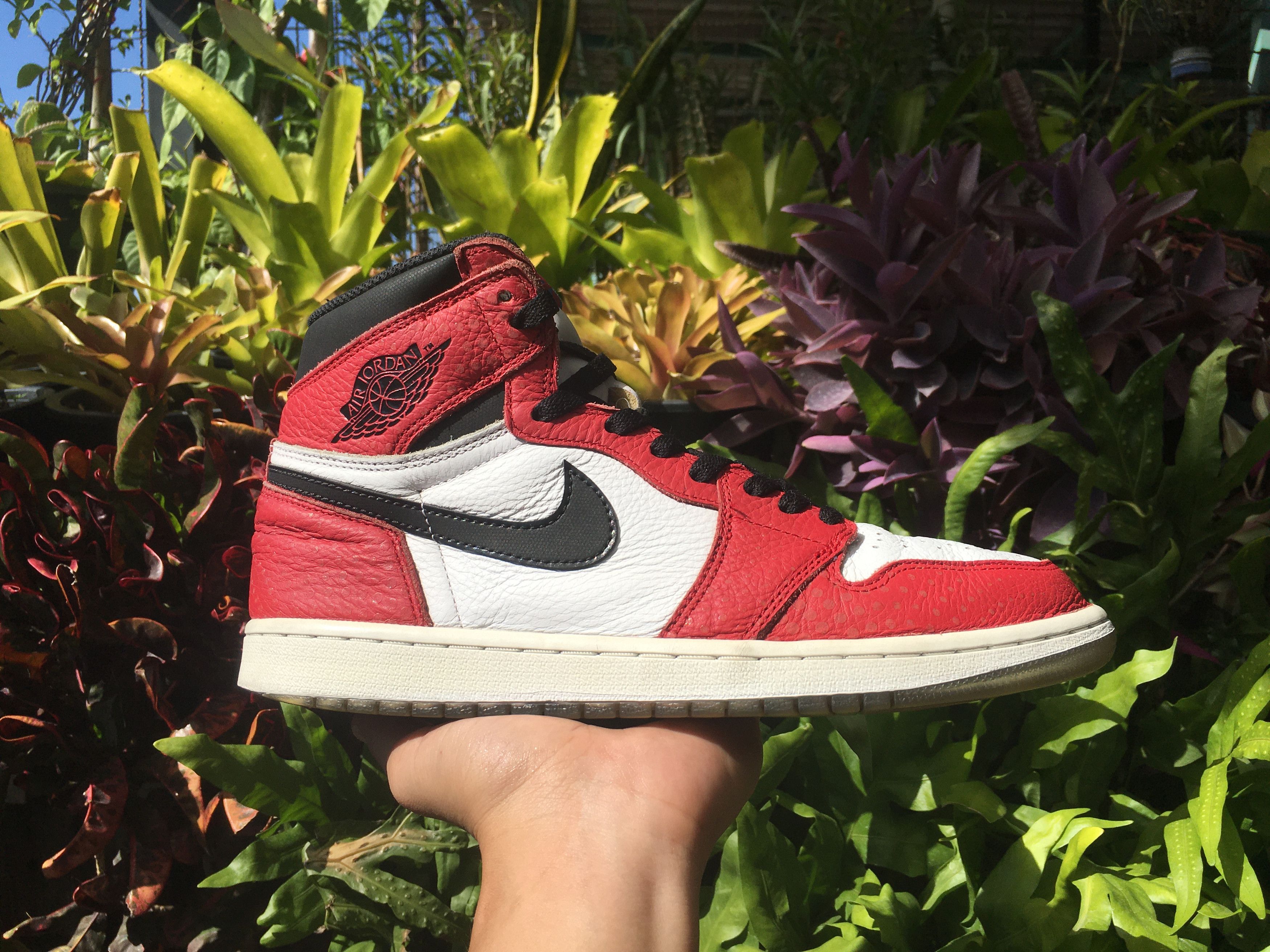 Jordan Brand × Nike 🔥 Nike Air Jordan 1 Retro High OG Spider Man Origin Story Size US 10 / EU 43 - 23 Thumbnail