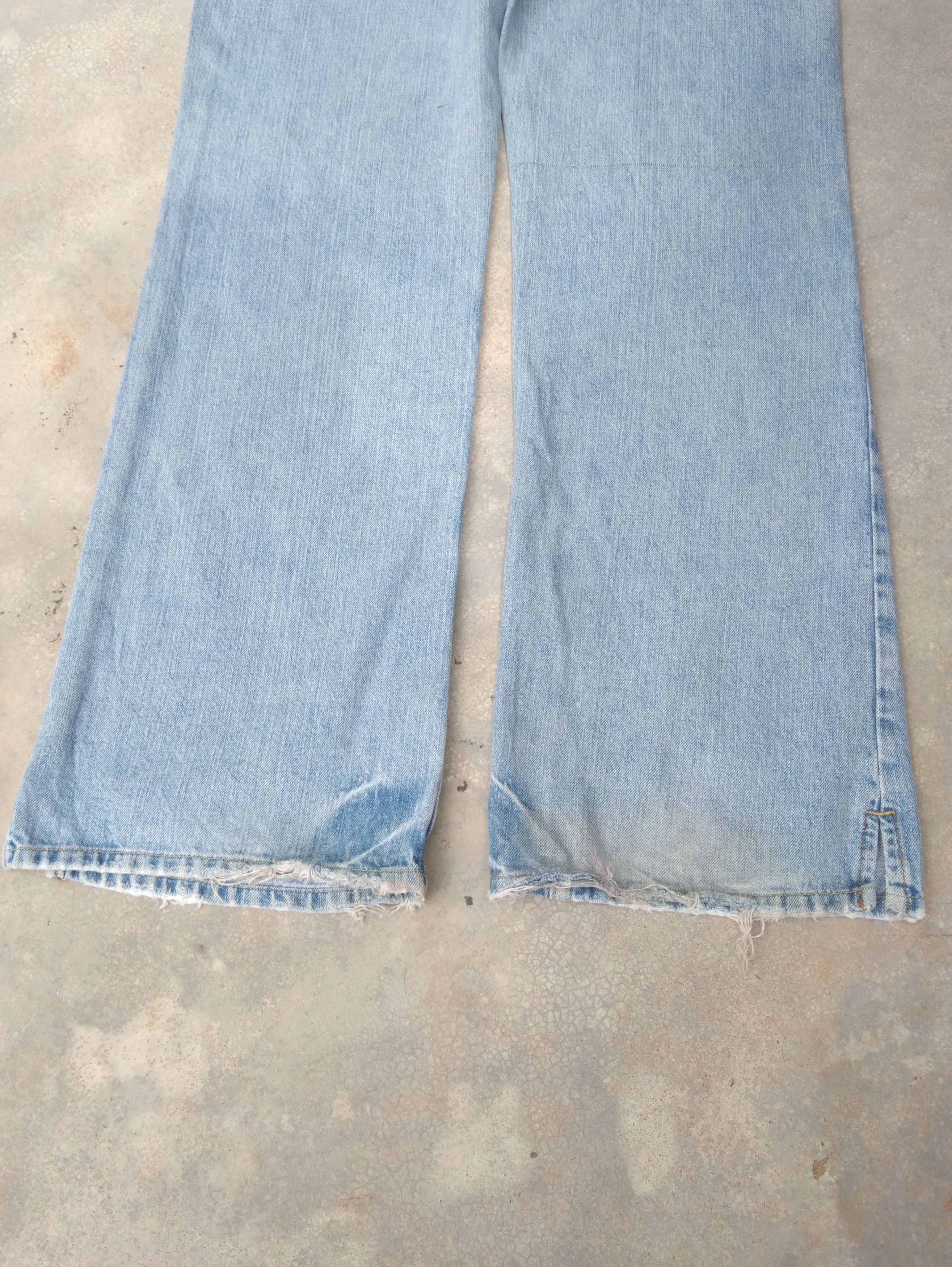 Lucky Brand Vintage Lucky Brand Faded Blue Boot Cut Jeans 34x32 Size US 34 / EU 50 - 3 Thumbnail