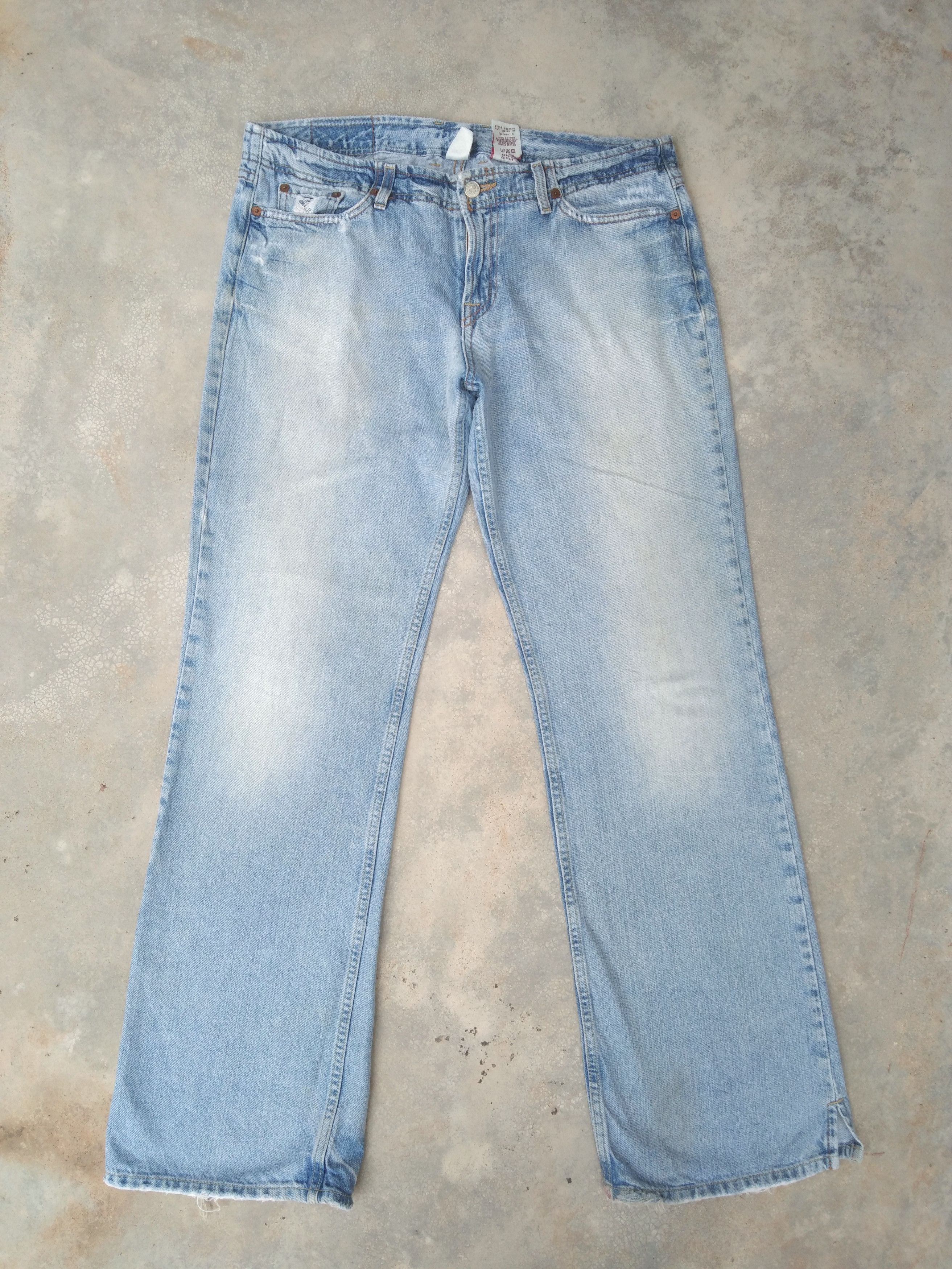 Lucky Brand Vintage Lucky Brand Faded Blue Boot Cut Jeans 34x32 Size US 34 / EU 50 - 1 Thumbnail