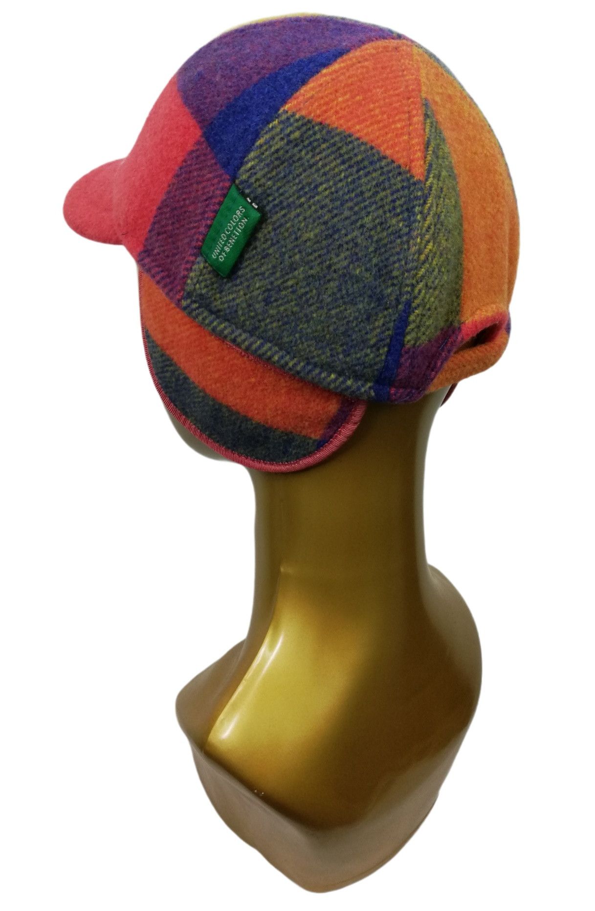 Benetton × United Colors Of Benetton 🔥SUMMER SALE 🏖 U.C.O.B. Wool Baseball Cap / Hat Cap Size ONE SIZE - 2 Thumbnail