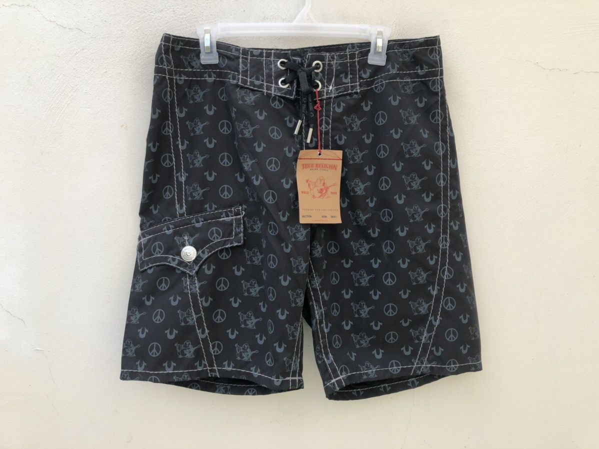 True Religion Vintage NWT True Religion Monogram Swimwear Surf Short Pant Size US 33 - 5 Thumbnail