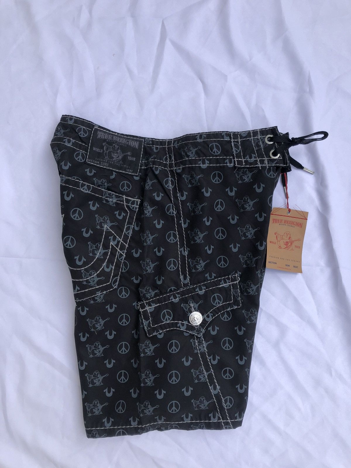 True Religion Vintage NWT True Religion Monogram Swimwear Surf Short Pant Size US 33 - 3 Thumbnail