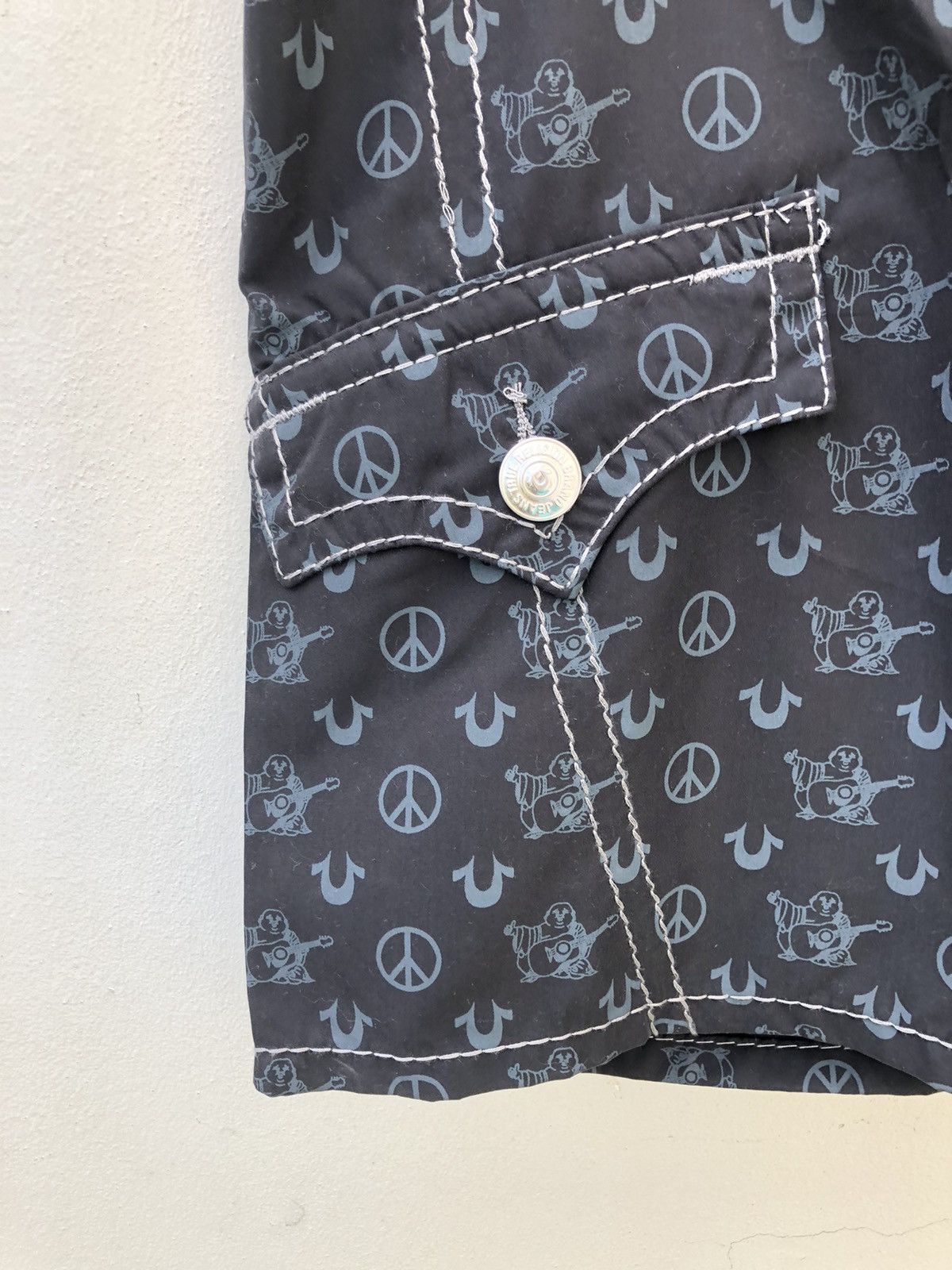True Religion Vintage NWT True Religion Monogram Swimwear Surf Short Pant Size US 33 - 8 Thumbnail