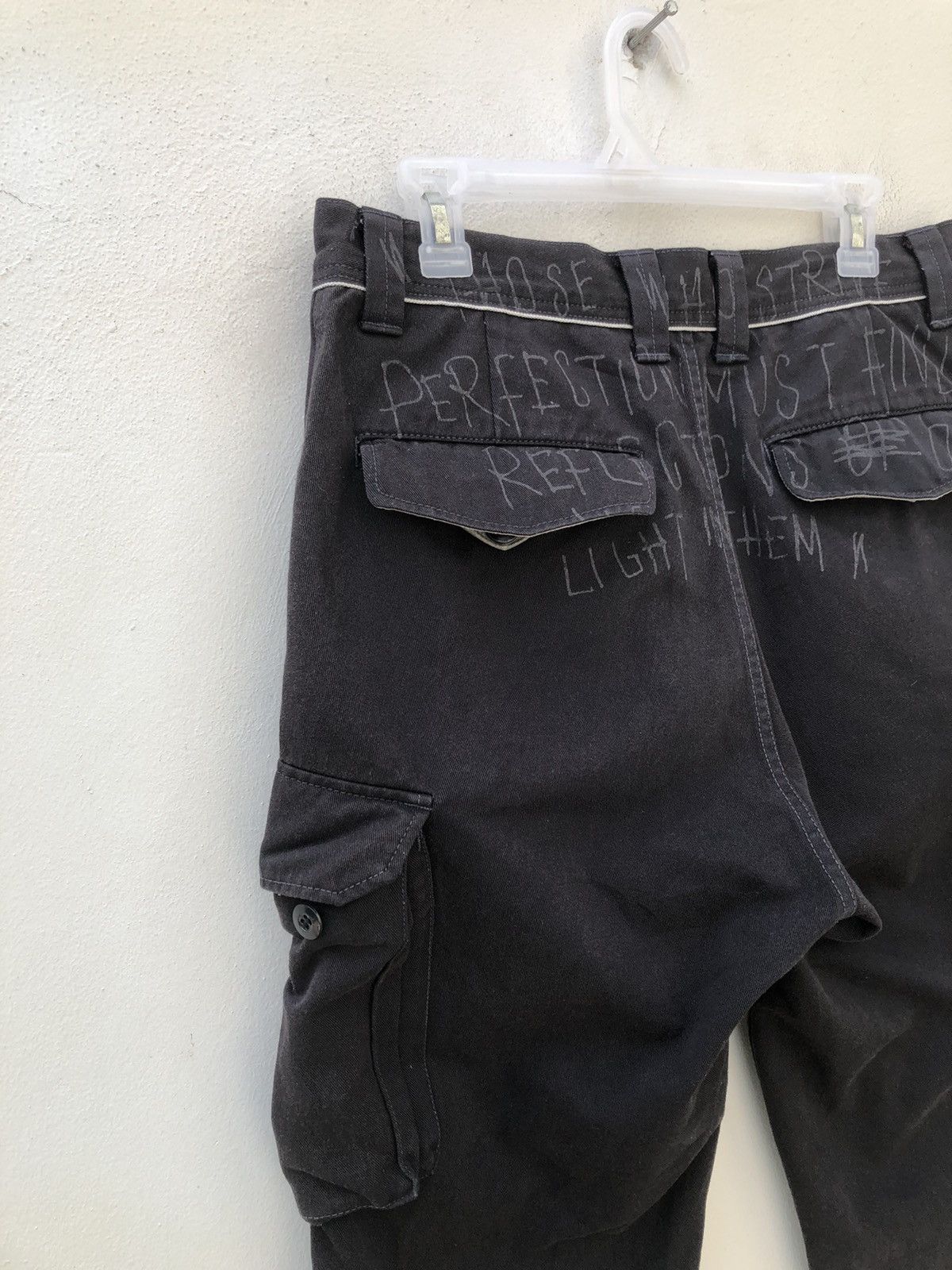 Vintage Vintage ILA VEE DUB Japan Poem Parachute Cargo Short Pant Size US 31 - 17 Thumbnail