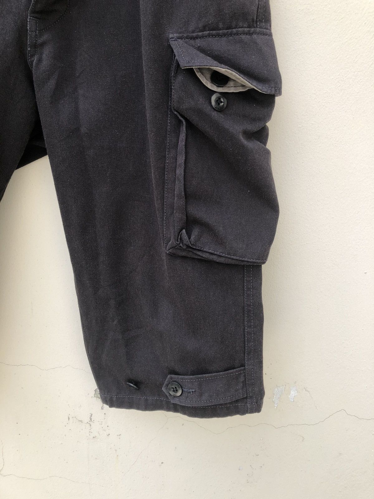 Vintage Vintage ILA VEE DUB Japan Poem Parachute Cargo Short Pant Size US 31 - 14 Thumbnail