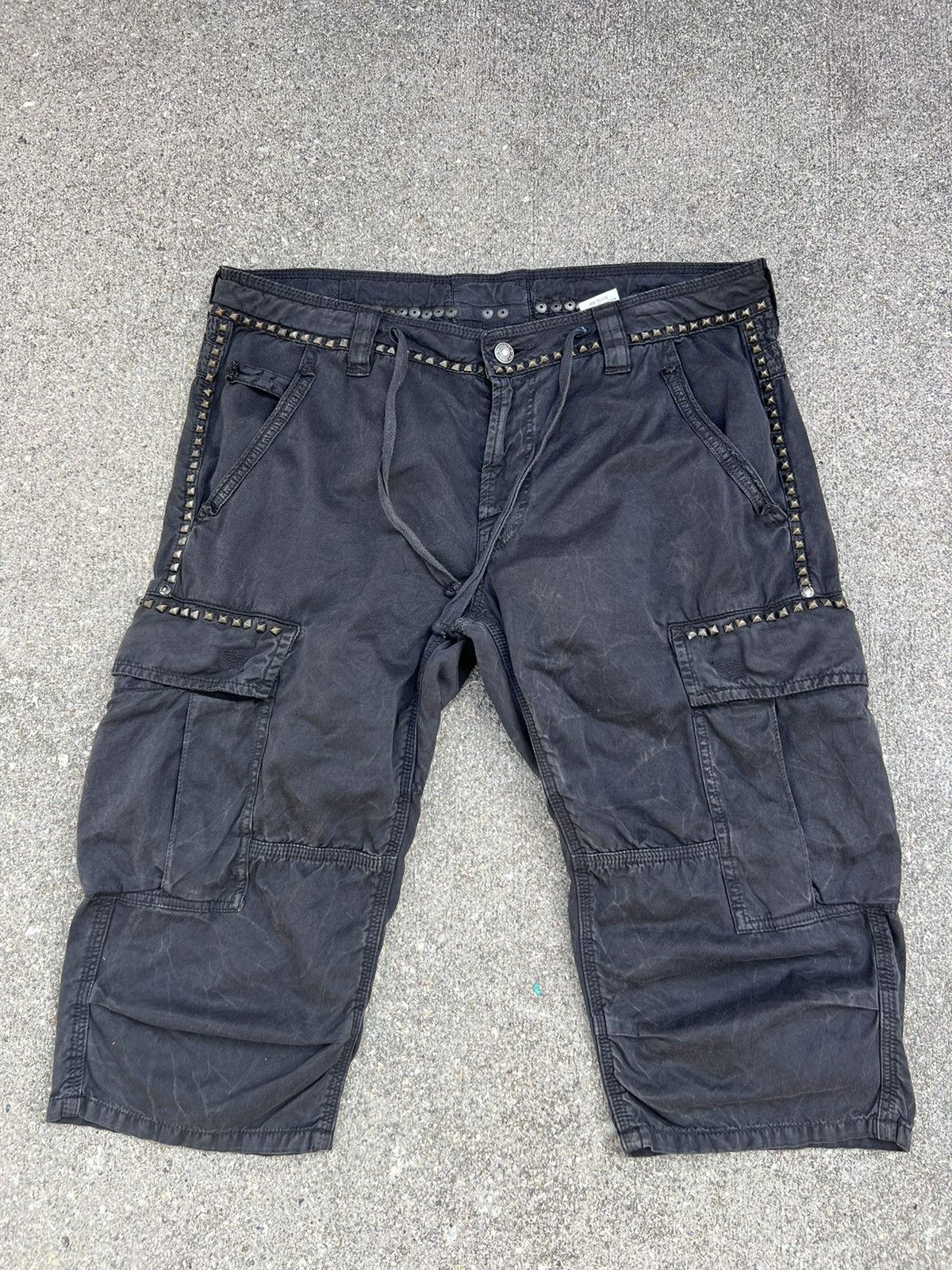 Jimmy Taverniti Jimmy Taverniti Spikes Tactical Cargo Short Pant Size US 33 - 1 Thumbnail