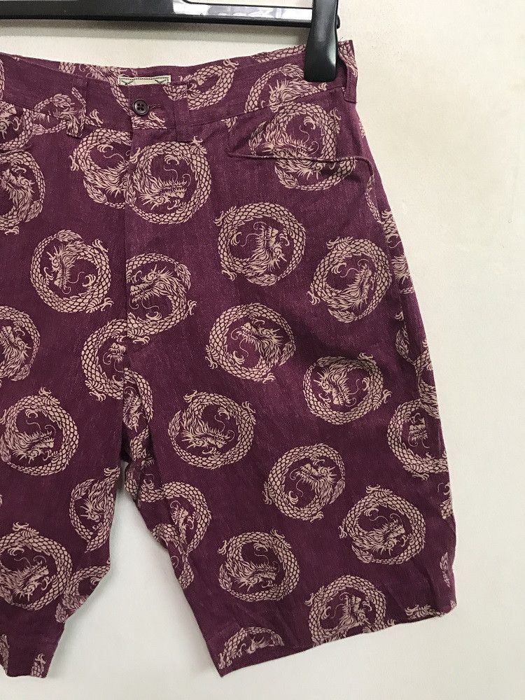 Dry Bones DRY BONES Japan All Over Print Dragon Buckle Back Short Pant Size US 31 - 3 Thumbnail
