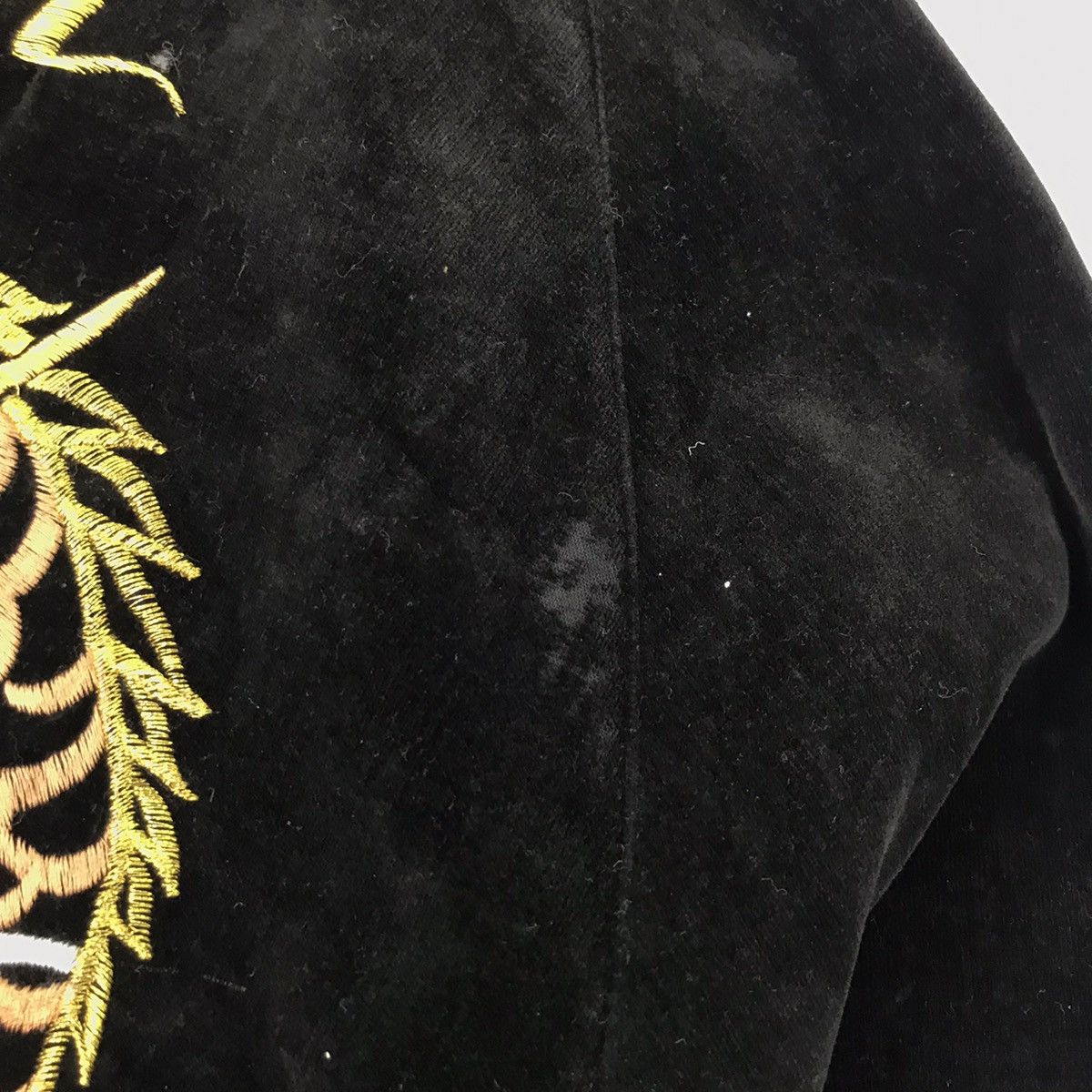 Japanese Brand × Vintage JAPAN TRADITIONAL SUKAJAN dragon embroidery velvet jacket Size US M / EU 48-50 / 2 - 7 Thumbnail