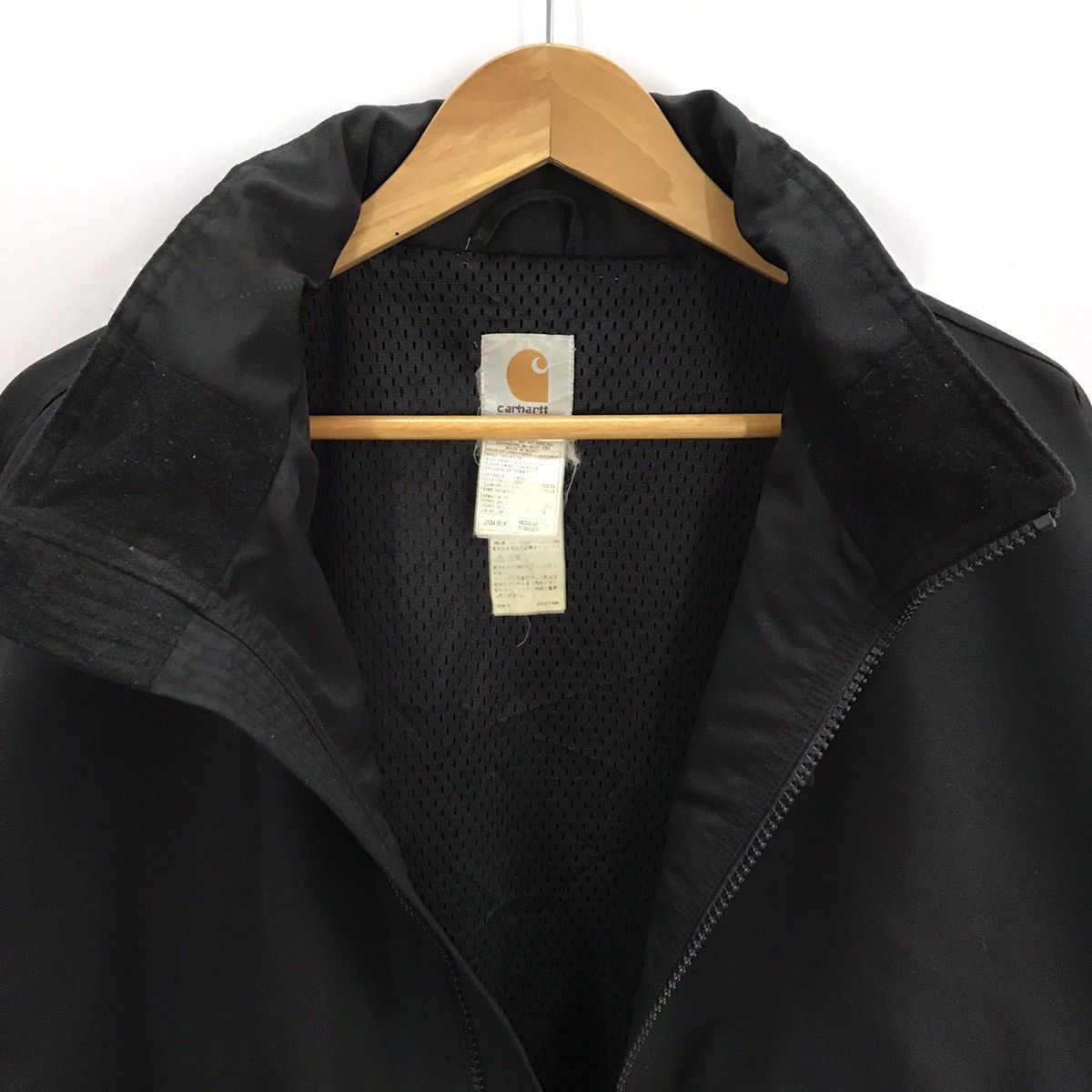 Carhartt × Vintage CARHARTT workwear WINDBREAKER Jacket black design Size US L / EU 52-54 / 3 - 6 Thumbnail
