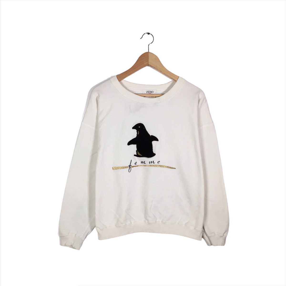 Japanese Brand × Vintage Vintage Zero Femme Sweatshirt Biglogo Zero Femme Cropped Size US M / EU 48-50 / 2 - 1 Thumbnail