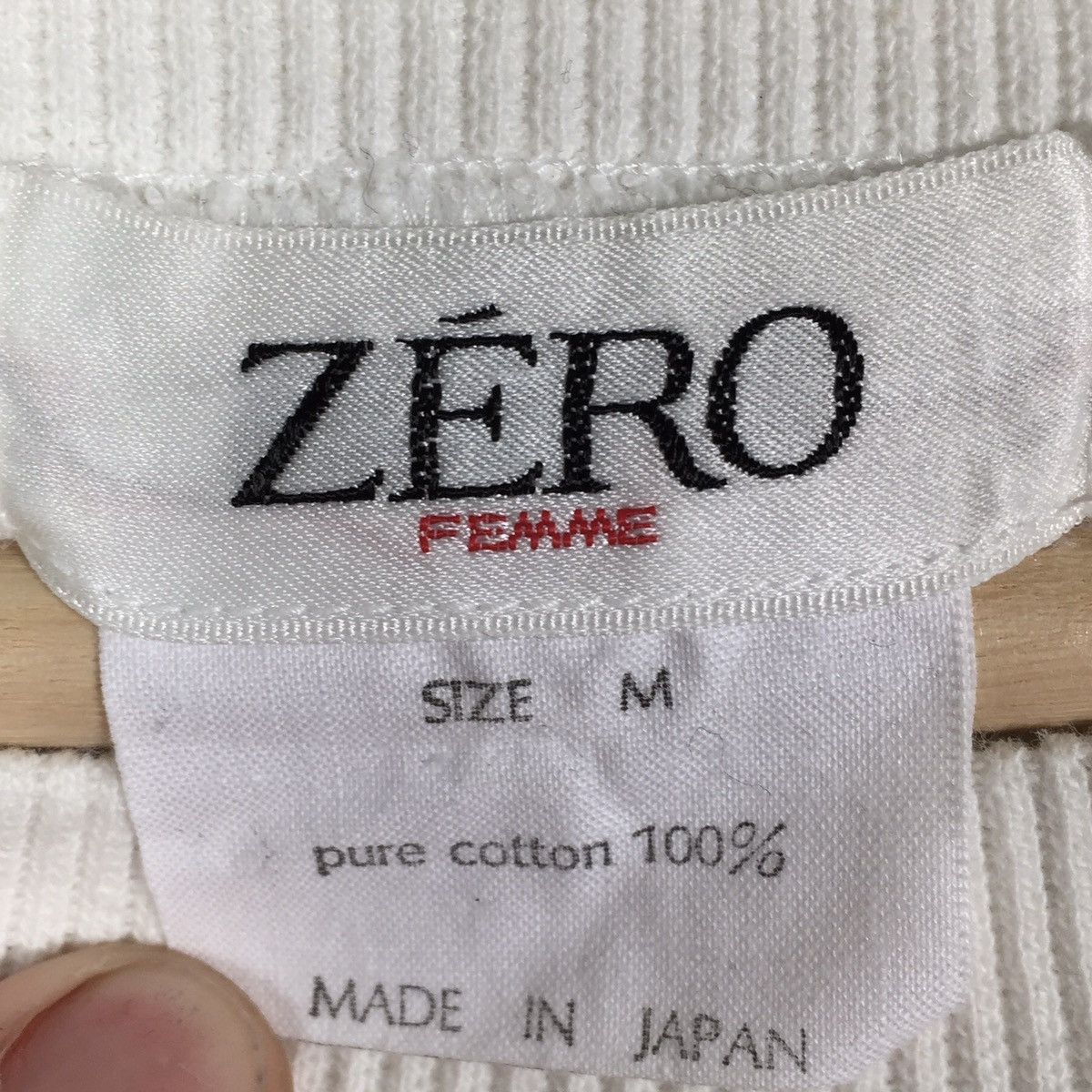 Japanese Brand × Vintage Vintage Zero Femme Sweatshirt Biglogo Zero Femme Cropped Size US M / EU 48-50 / 2 - 6 Thumbnail