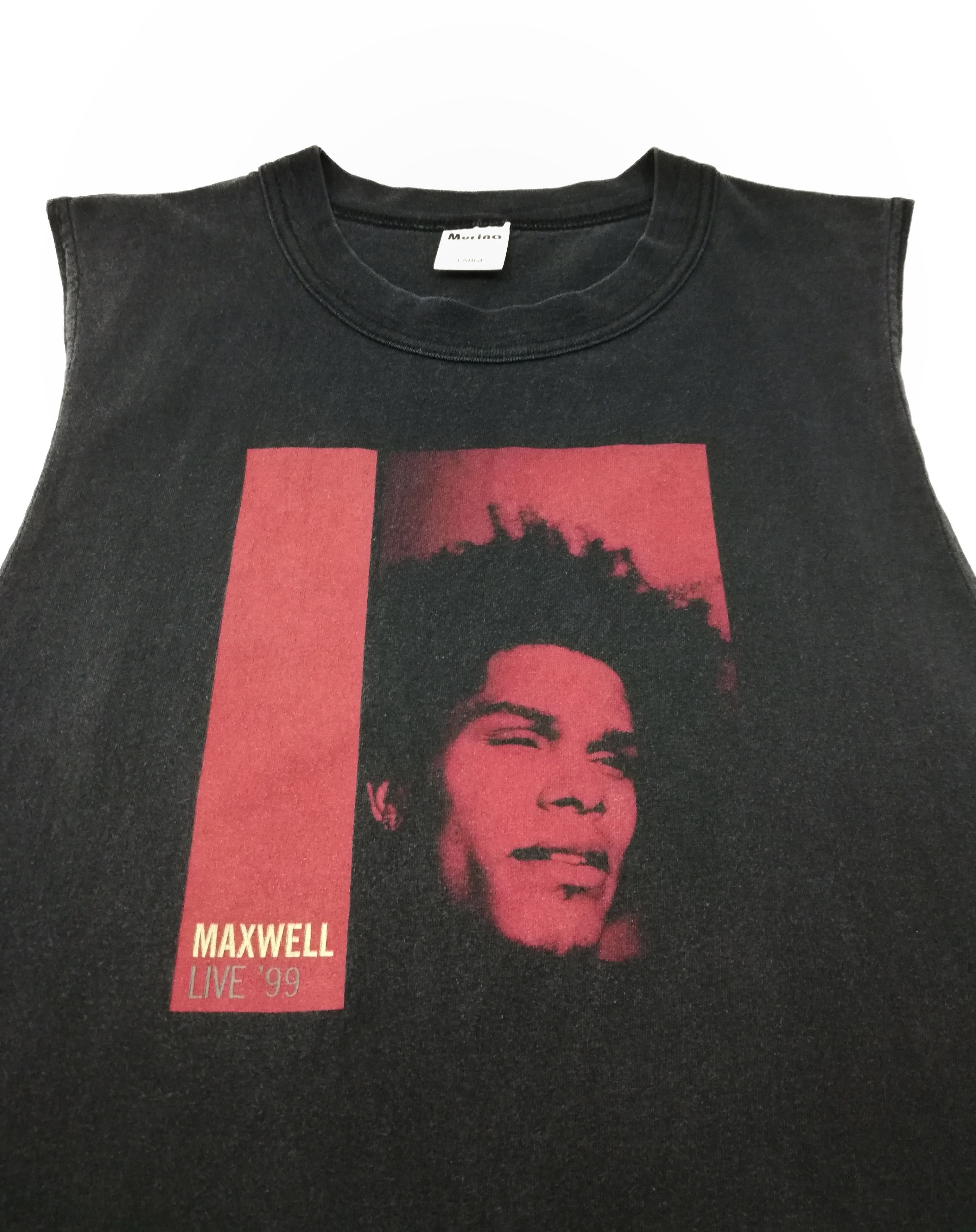 Band Tees × Rap Tees × Vintage 🔥Tag Murina Maxwell Live SS 99 Now Hip Hop Album Band🔥 Size US L / EU 52-54 / 3 - 2 Thumbnail