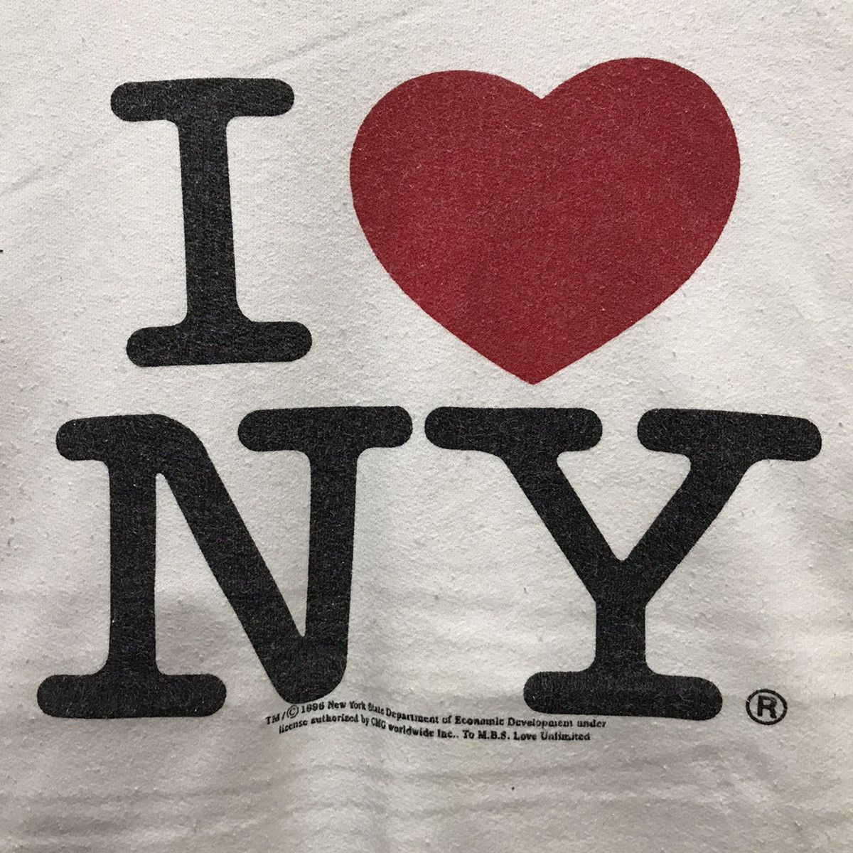 Hanes × I Love NY × Vintage Vintage 90’s I Love NY Sweatshirt Hanes Unlimited Tag Size US L / EU 52-54 / 3 - 3 Thumbnail