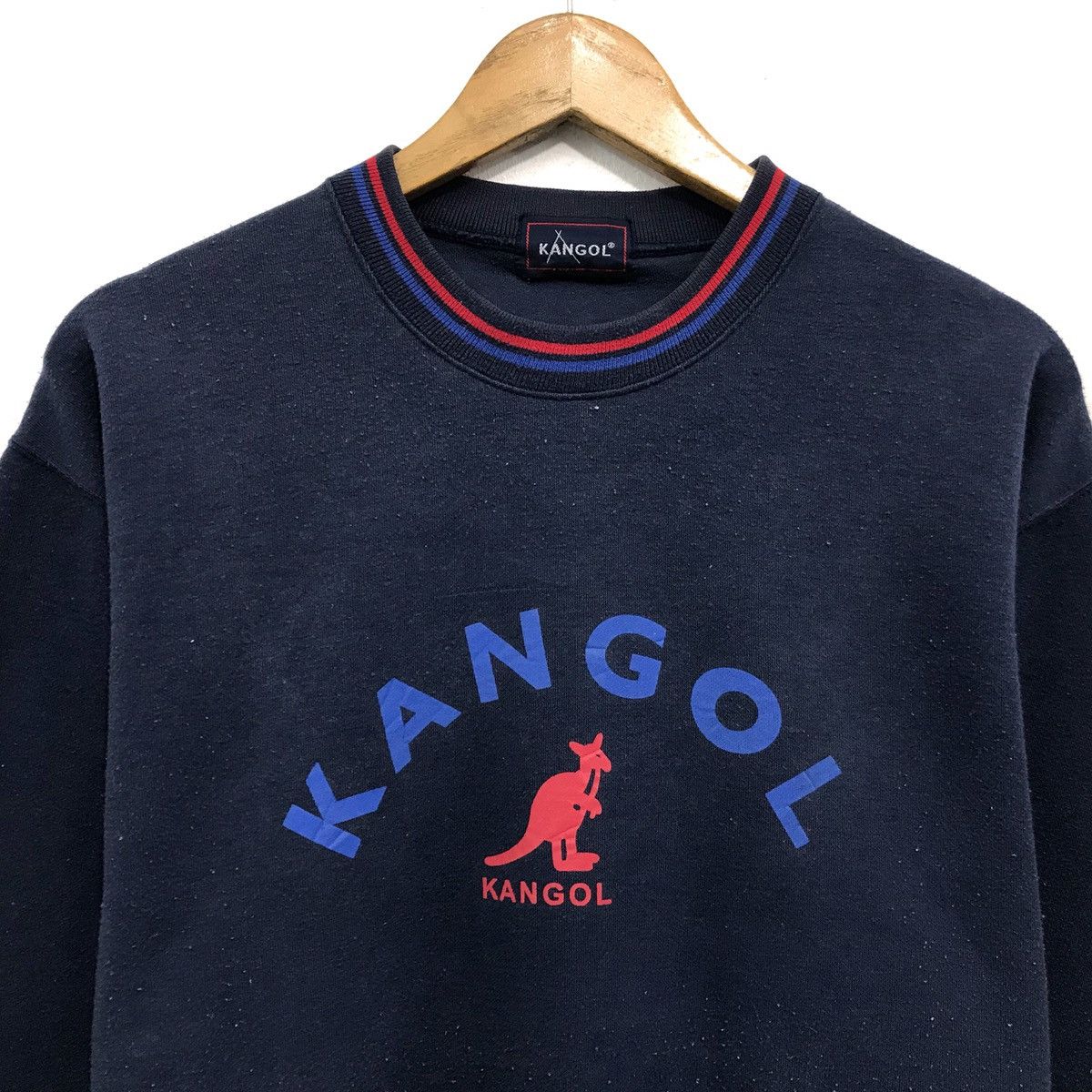Japanese Brand × Kangol × Vintage Vintage Kangol Sweatshirt Crew Neck Big Logo Kangol Size US M / EU 48-50 / 2 - 2 Thumbnail