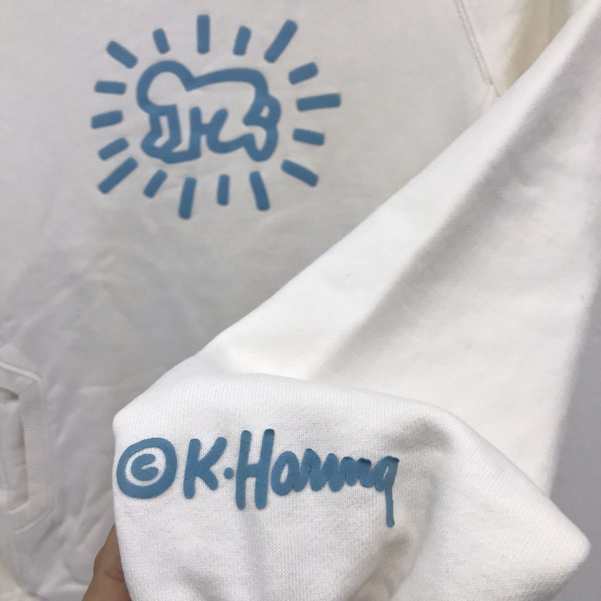 Japanese Brand × Keith Haring Vintage Keith Haring Hoodie Sweatshirt Art Design Size US XS / EU 42 / 0 - 6 Thumbnail