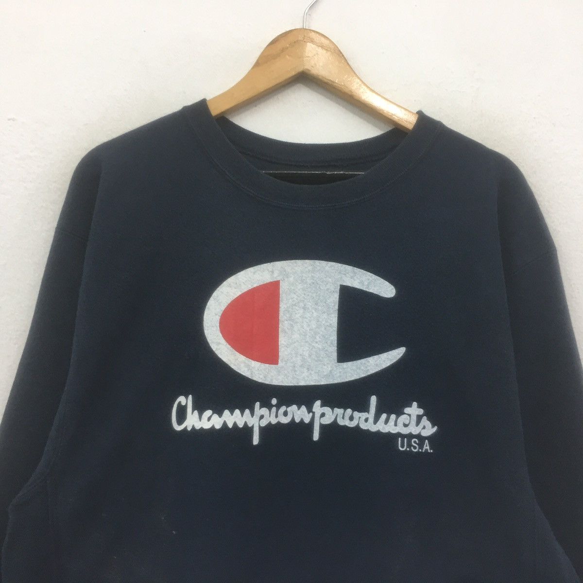 Champion × Vintage Vintage Champion Big Logo Champion Product USA Size US L / EU 52-54 / 3 - 2 Thumbnail