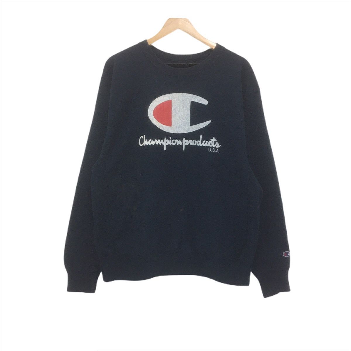 Champion × Vintage Vintage Champion Big Logo Champion Product USA Size US L / EU 52-54 / 3 - 1 Thumbnail