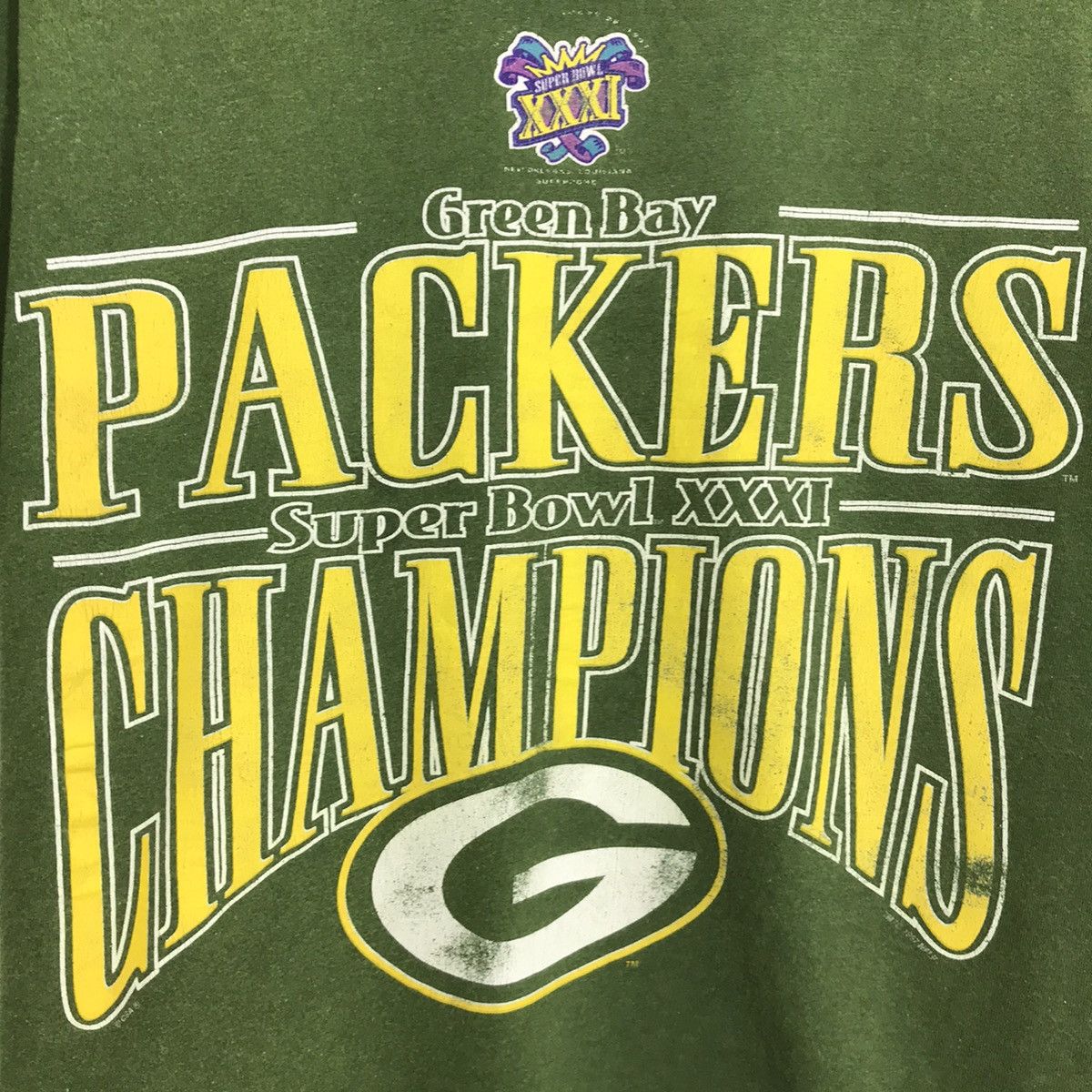 NFL Vintage Green Bay PACKERS Super Bowl Xxxi Champions Shirt Size US M / EU 48-50 / 2 - 3 Thumbnail