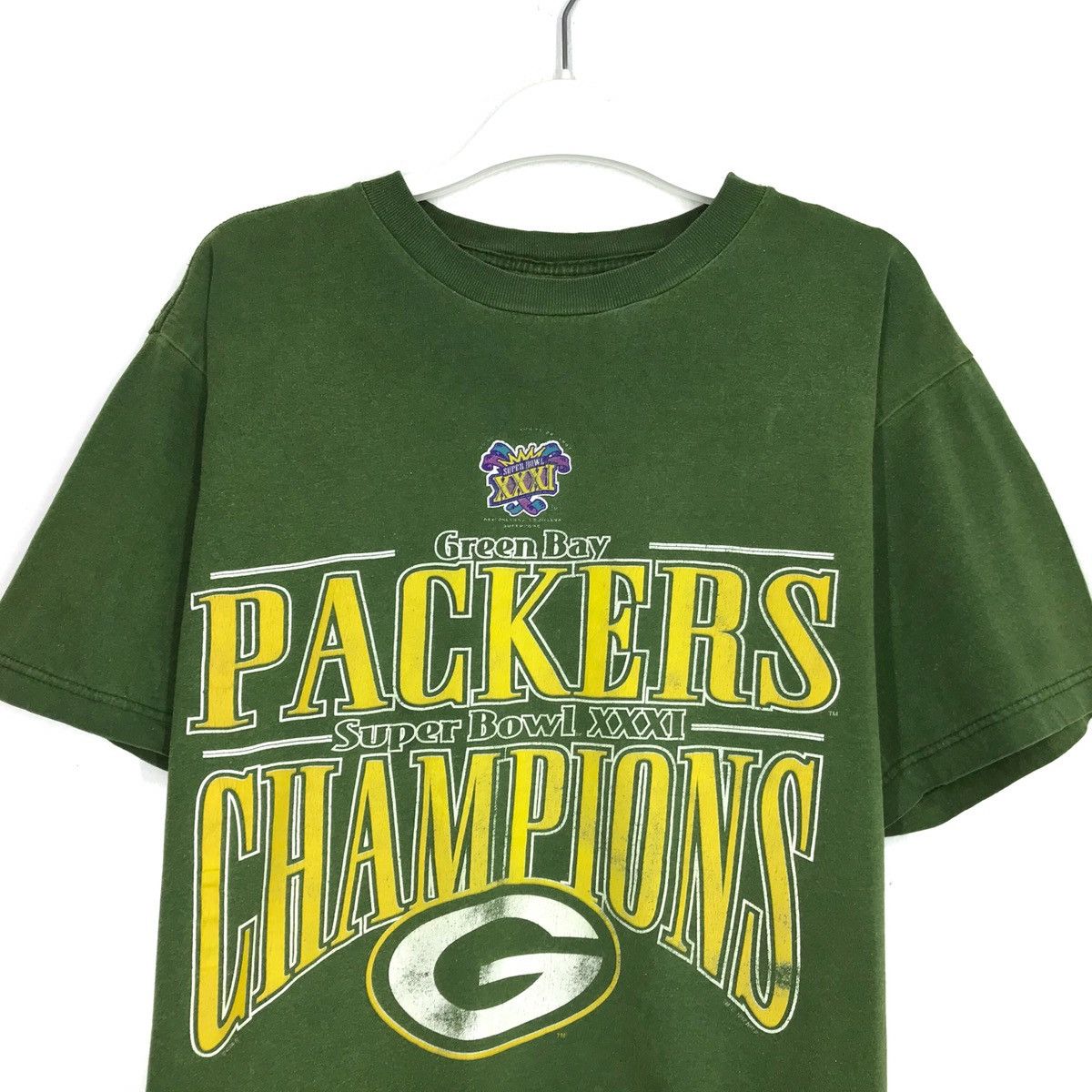 NFL Vintage Green Bay PACKERS Super Bowl Xxxi Champions Shirt Size US M / EU 48-50 / 2 - 2 Thumbnail