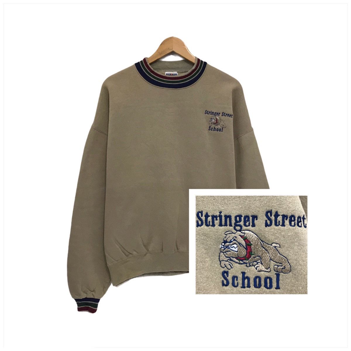 Vintage Stringer Street Elementary School Sweatshirt Crew