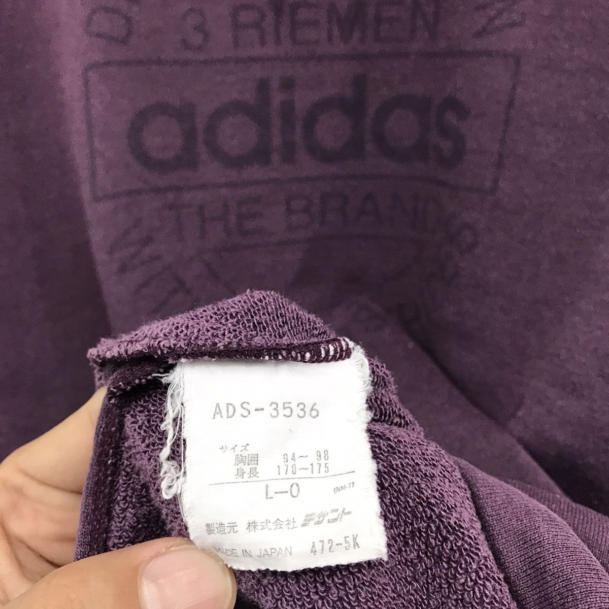 Adidas × Vintage Vintage Adidas Big Spellout Adidas Trefoils Adidas Stripes Size US L / EU 52-54 / 3 - 8 Thumbnail