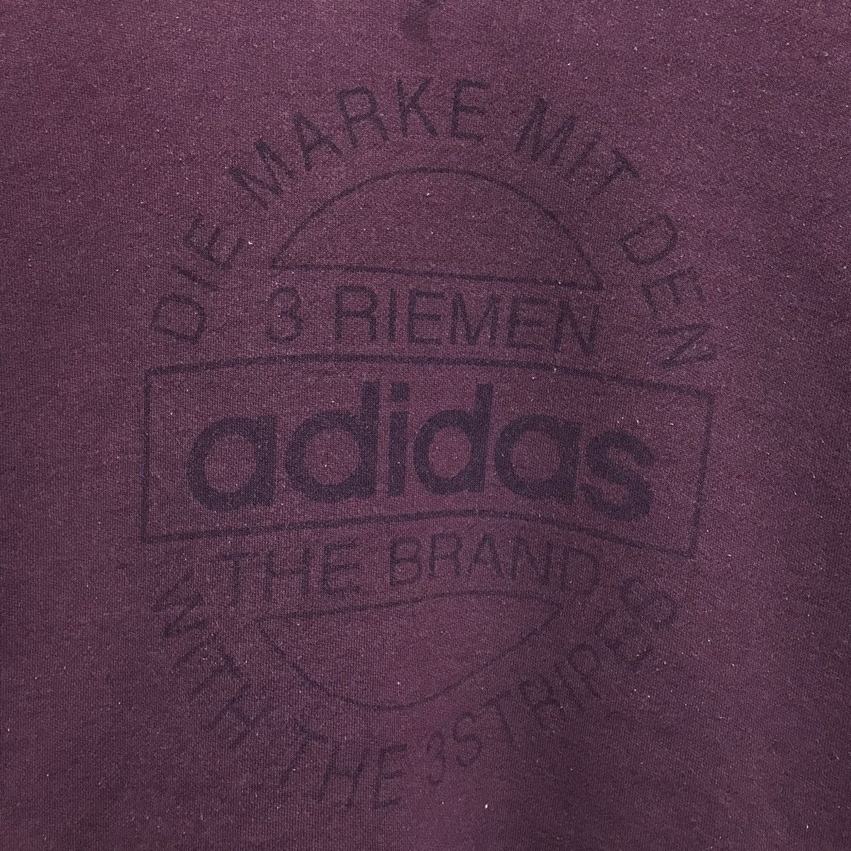 Adidas × Vintage Vintage Adidas Big Spellout Adidas Trefoils Adidas Stripes Size US L / EU 52-54 / 3 - 4 Thumbnail