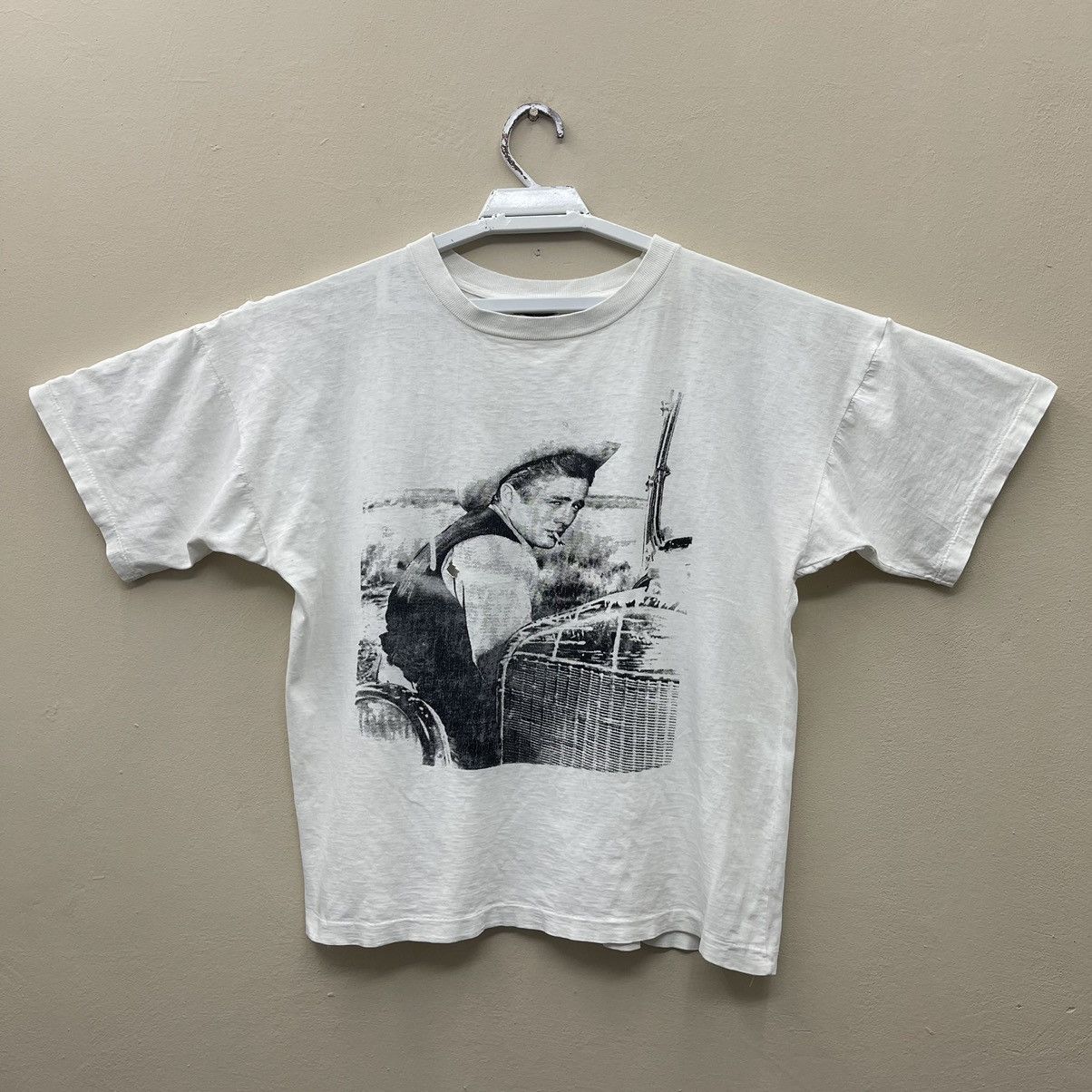 Vintage Vintage 80s James Dean Crop Top True Vintage Paper Thin Size L / US 10 / IT 46 - 1 Thumbnail