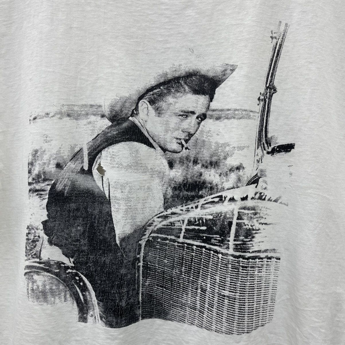 Vintage Vintage 80s James Dean Crop Top True Vintage Paper Thin Size L / US 10 / IT 46 - 2 Thumbnail