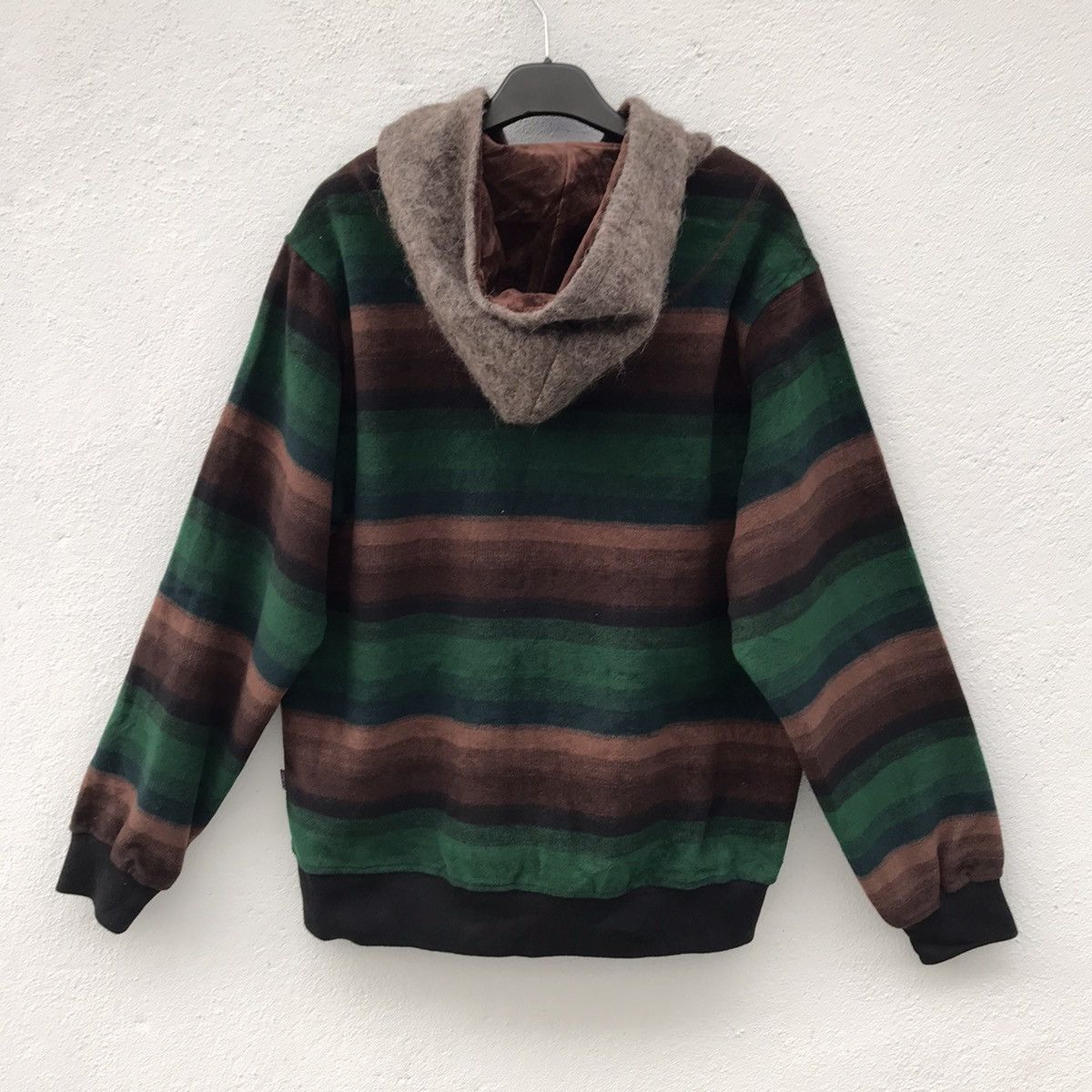 Japanese Brand Loky the Blackpage Border Striped Hooded Sweater Size US XL / EU 56 / 4 - 5 Thumbnail