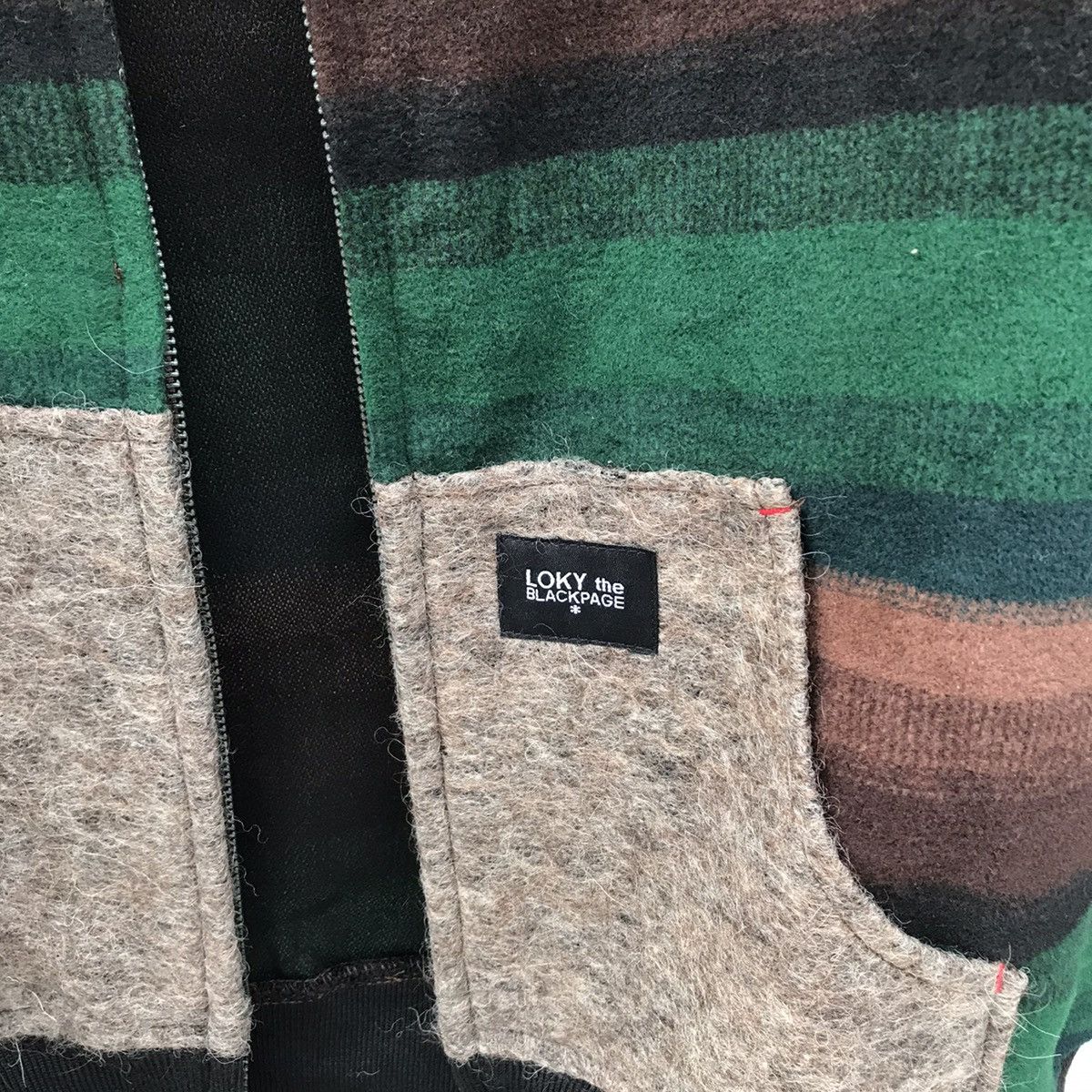Japanese Brand Loky the Blackpage Border Striped Hooded Sweater Size US XL / EU 56 / 4 - 4 Thumbnail