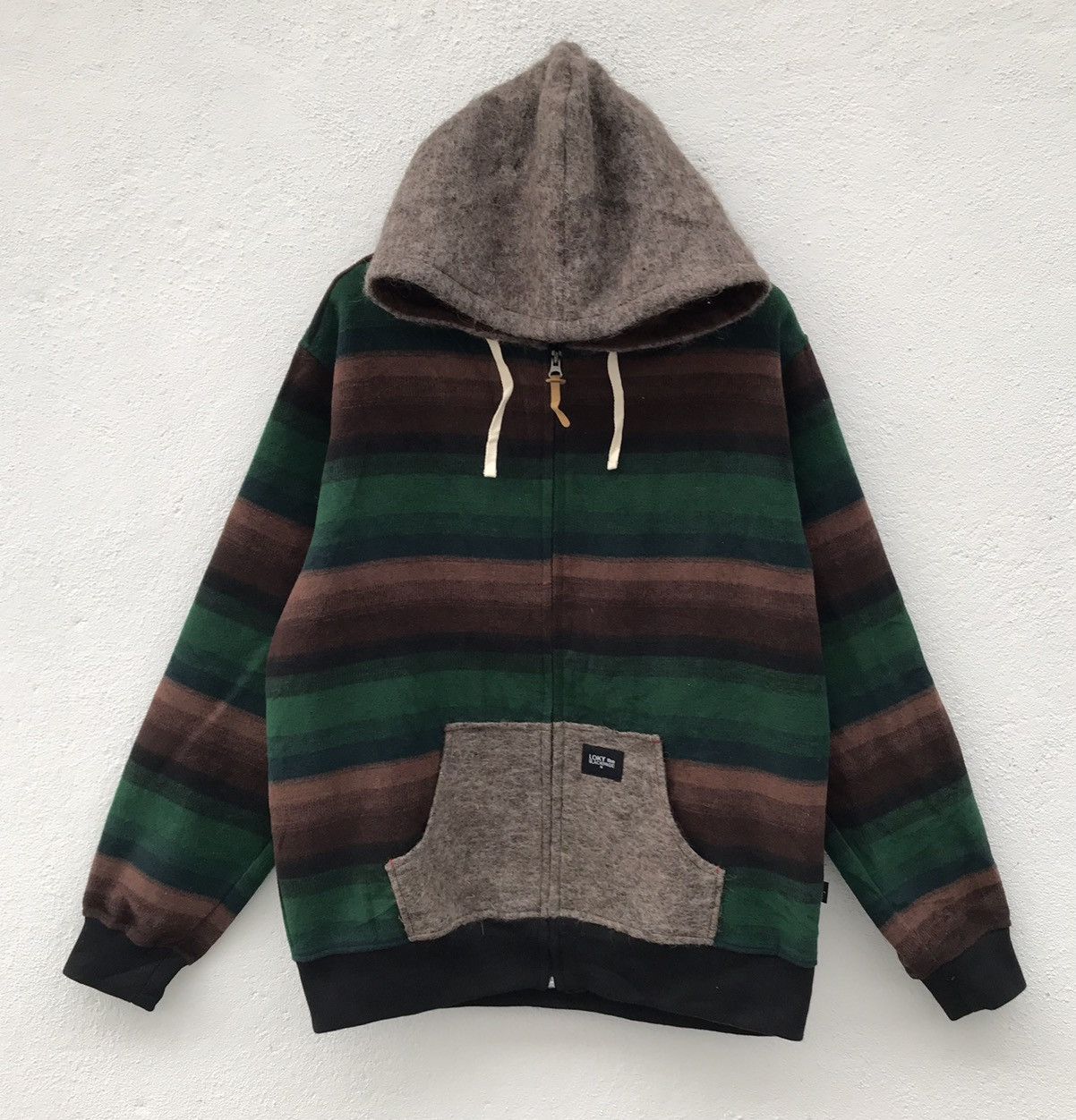 Japanese Brand Loky the Blackpage Border Striped Hooded Sweater Size US XL / EU 56 / 4 - 1 Thumbnail
