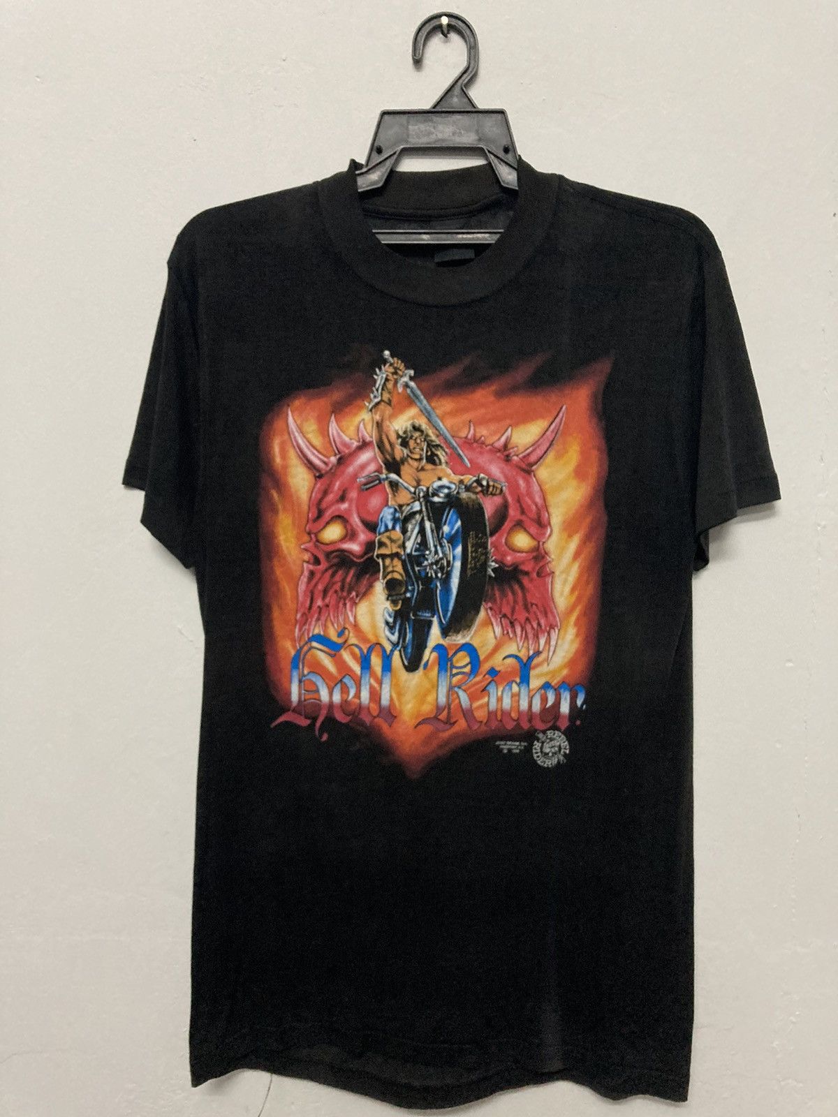 Vintage Vintage 1990 Hell Rider Just Brass Inc Paper Thin Shirt | Grailed
