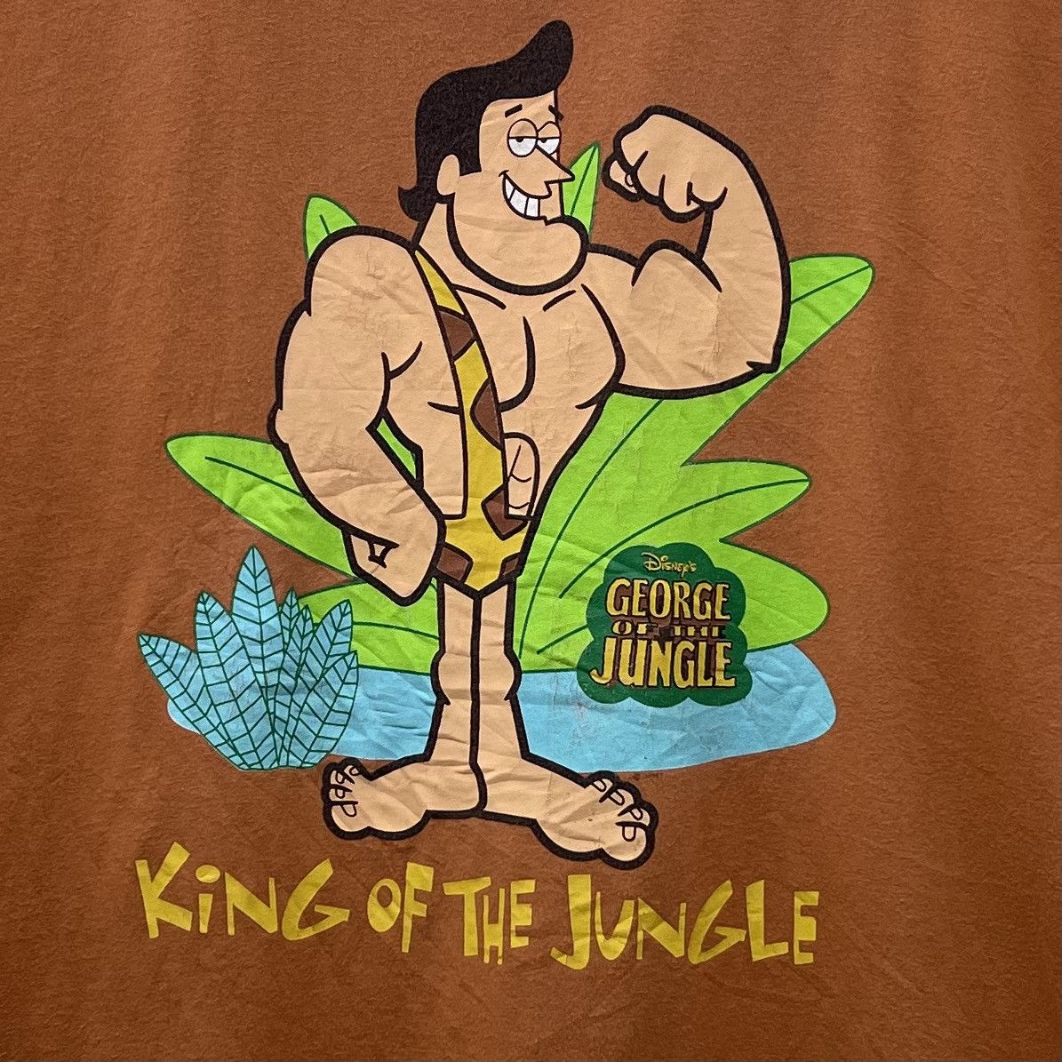 Disney Vintage 90s George Of The Jungle Movie Disney T-Shirt Size US XL / EU 56 / 4 - 2 Thumbnail
