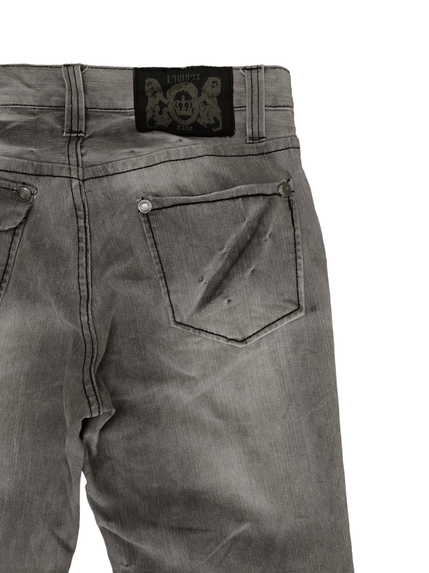 LOWBOX Lowbox Distress Faded Denim Jeans Undercovers Style Size US 33 - 11 Thumbnail