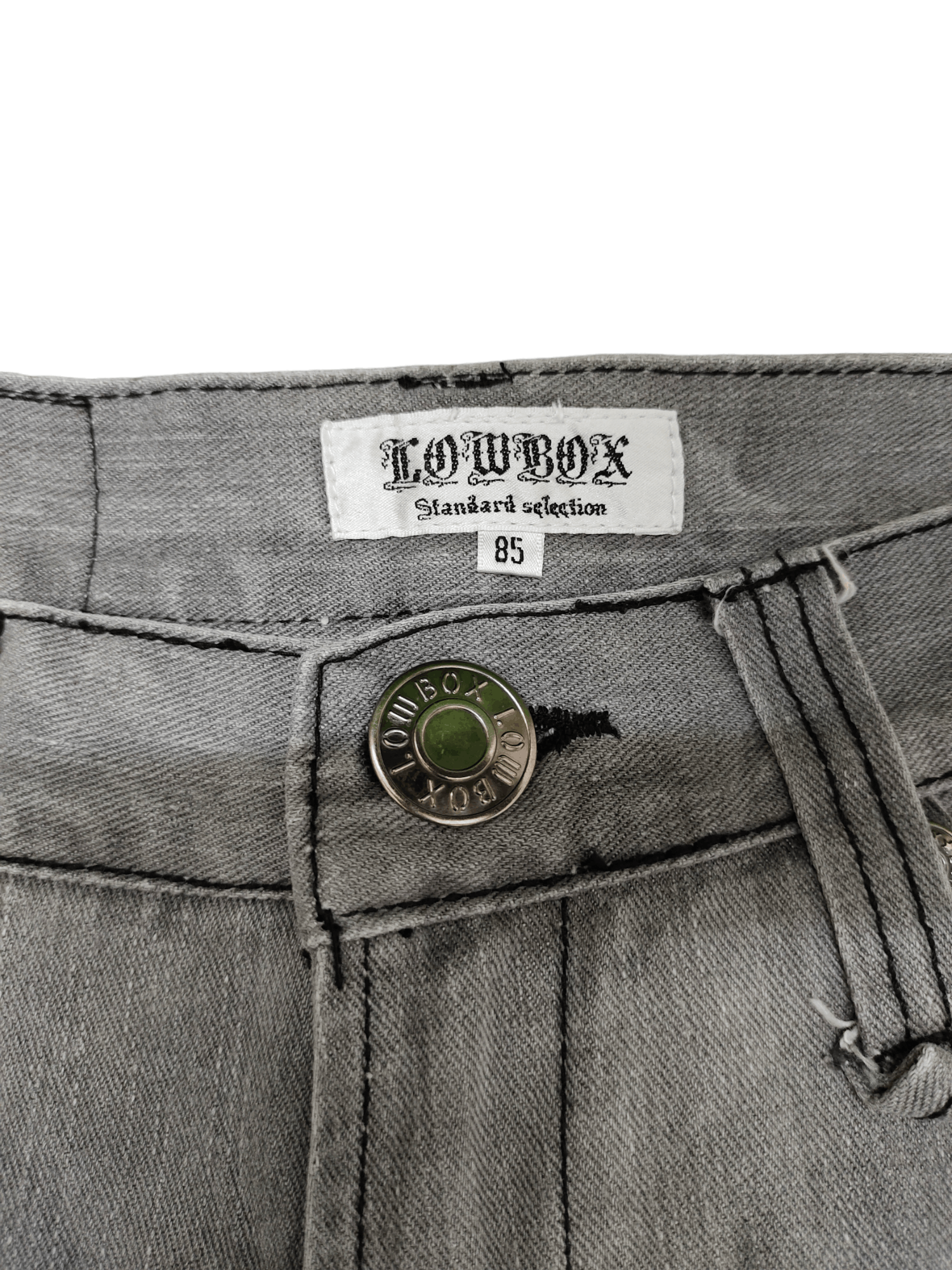 LOWBOX Lowbox Distress Faded Denim Jeans Undercovers Style Size US 33 - 19 Thumbnail