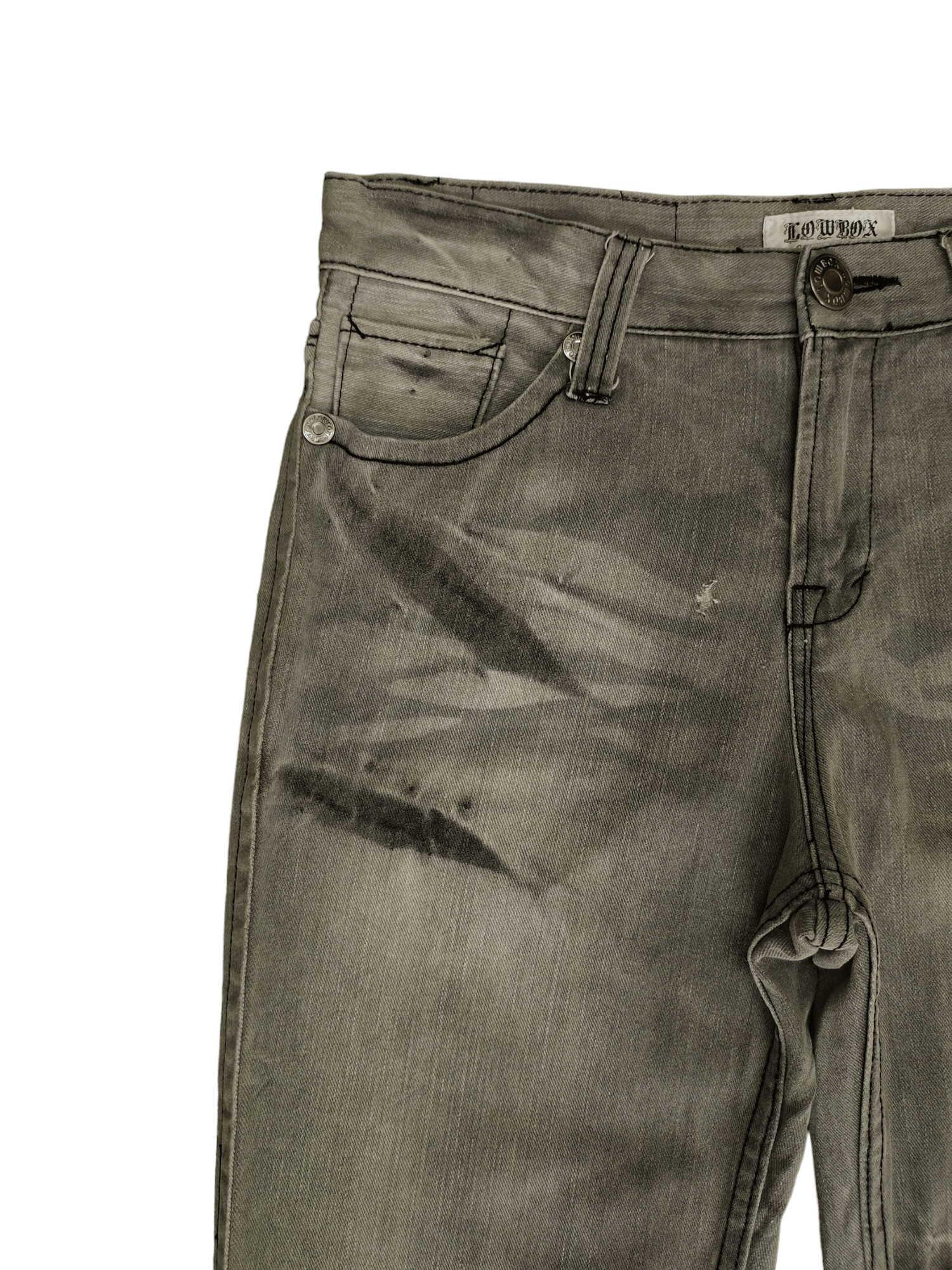 LOWBOX Lowbox Distress Faded Denim Jeans Undercovers Style Size US 33 - 4 Thumbnail