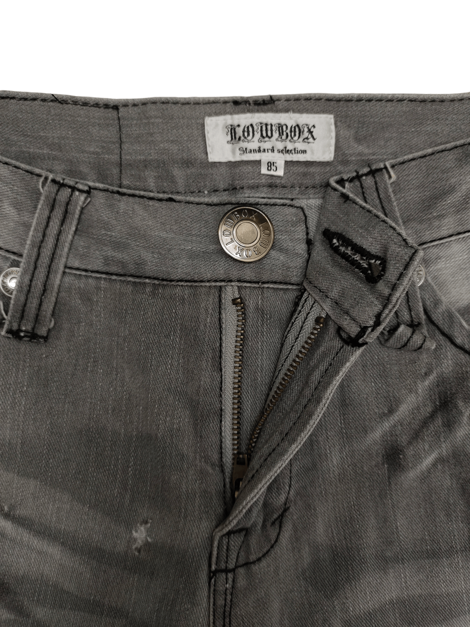 LOWBOX Lowbox Distress Faded Denim Jeans Undercovers Style Size US 33 - 18 Thumbnail