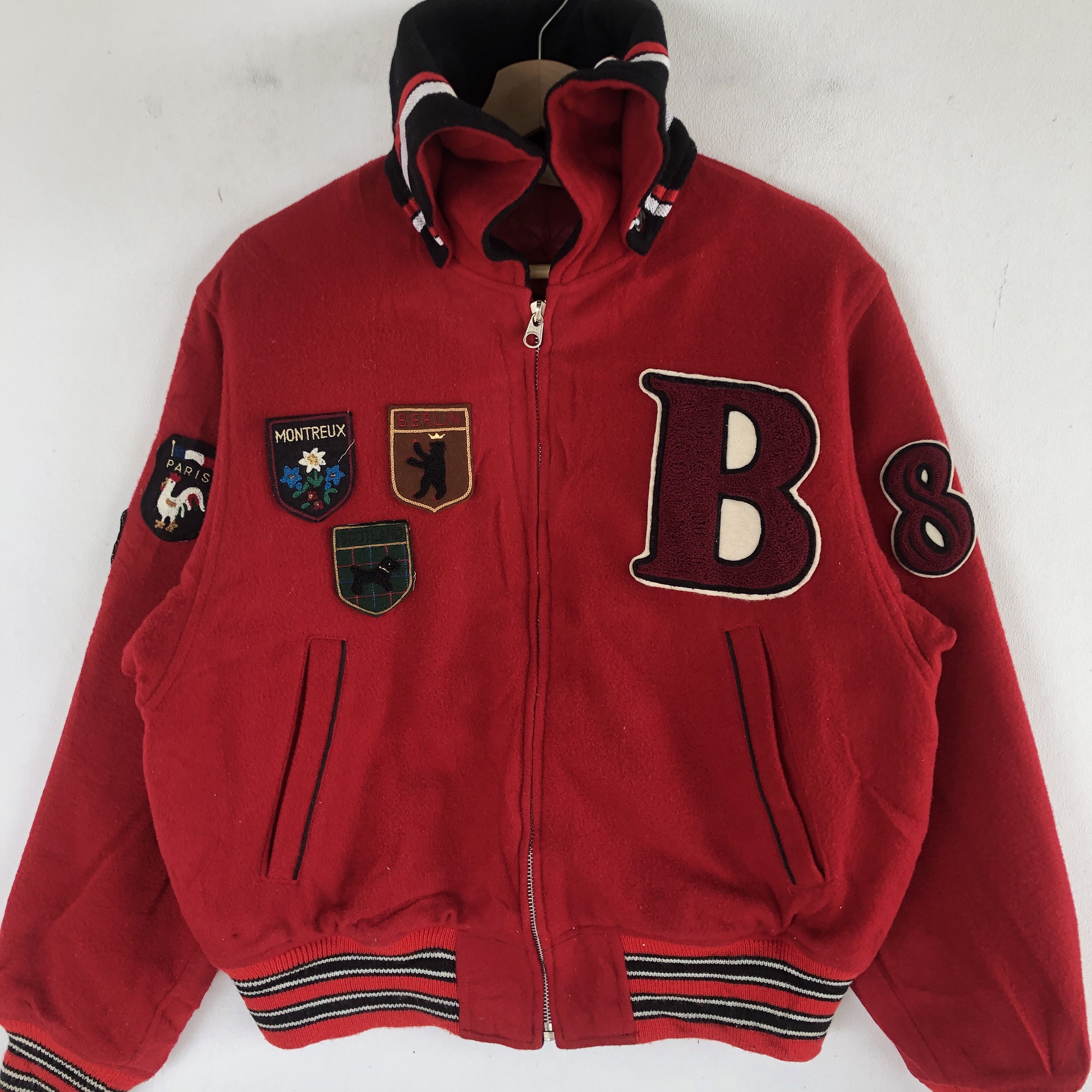 Matsuda × Vintage Vintage Nicole Club Varsity Jackets Letterman Wool Jacket Size US L / EU 52-54 / 3 - 1 Thumbnail