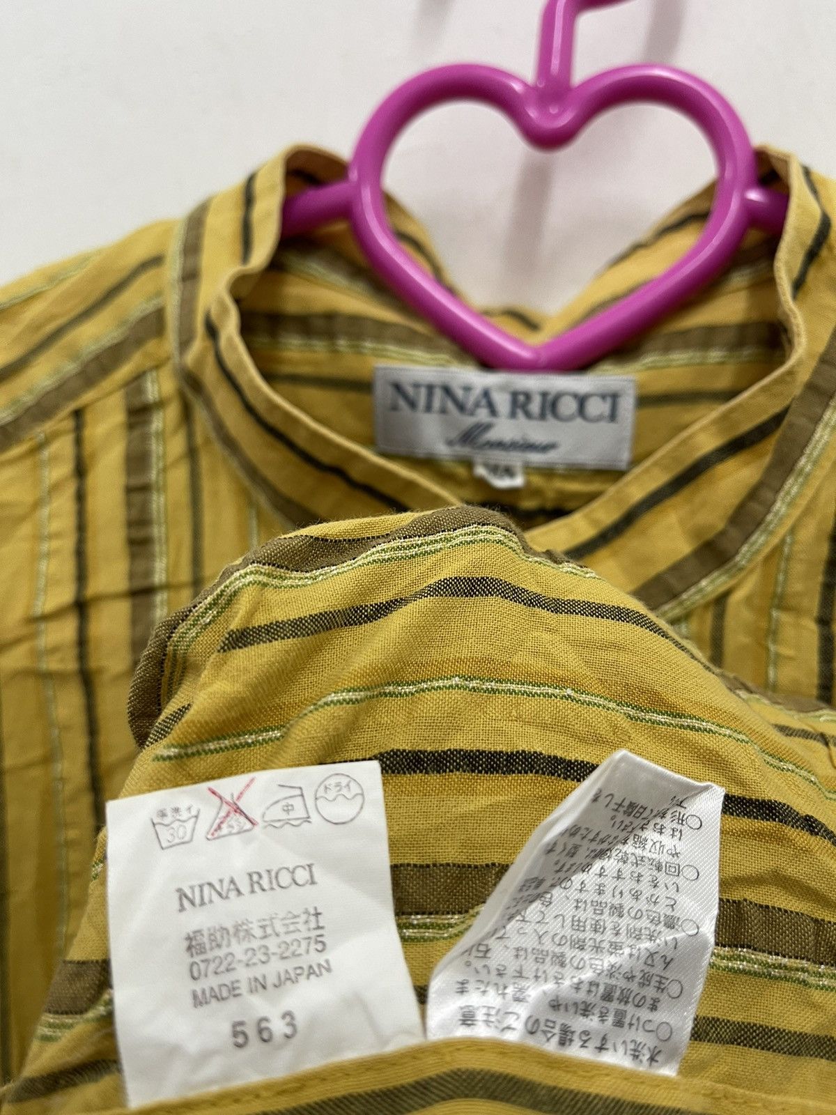 Nina Ricci Vintage NINA RICCI Monsieur Single Pocket Button Up Shirt Size US M / EU 48-50 / 2 - 4 Thumbnail