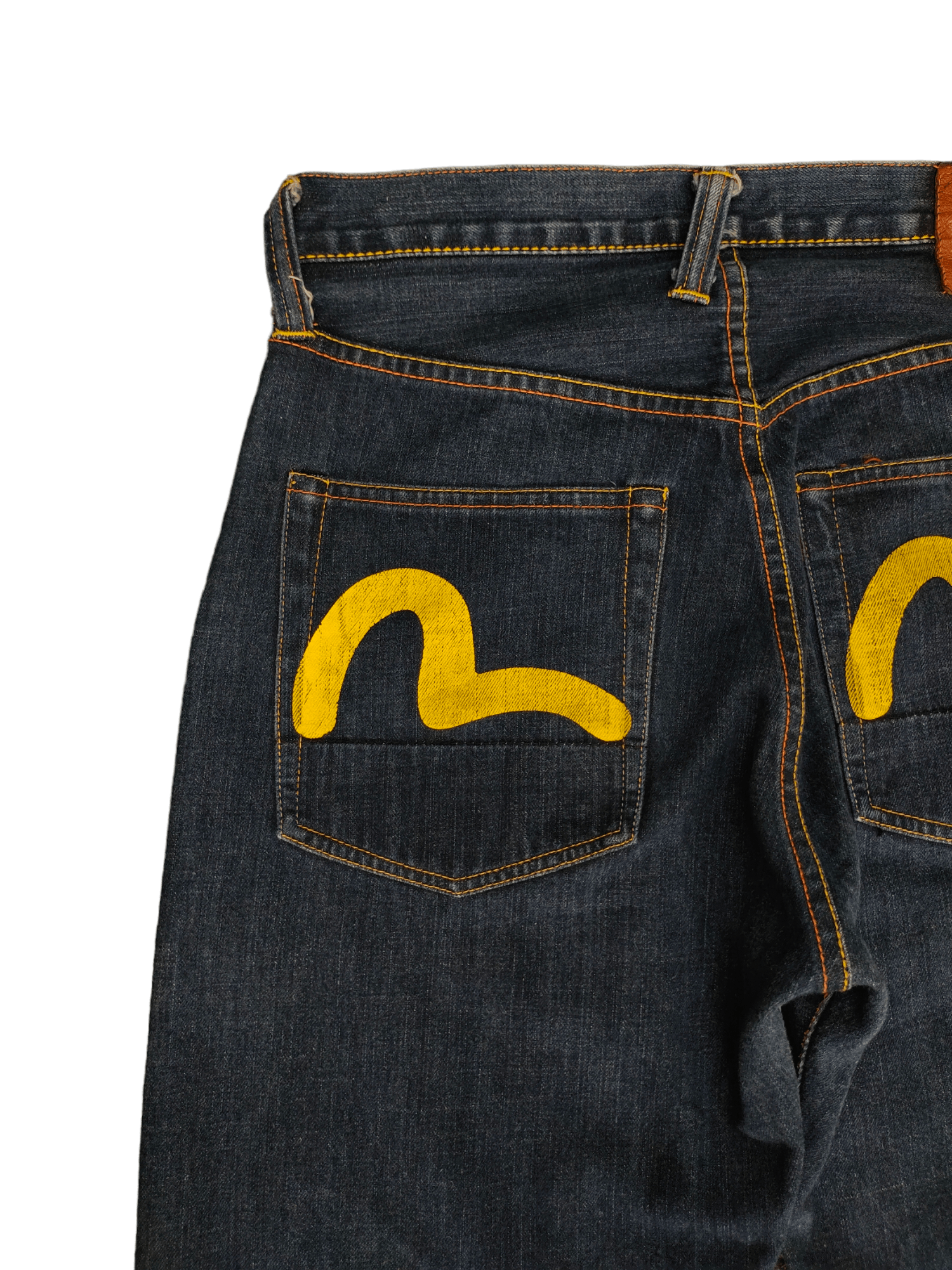 Evisu Evisu No 3 Yellow Seagull Paint Denim Jeans Size US 32 / EU 48 - 8 Thumbnail