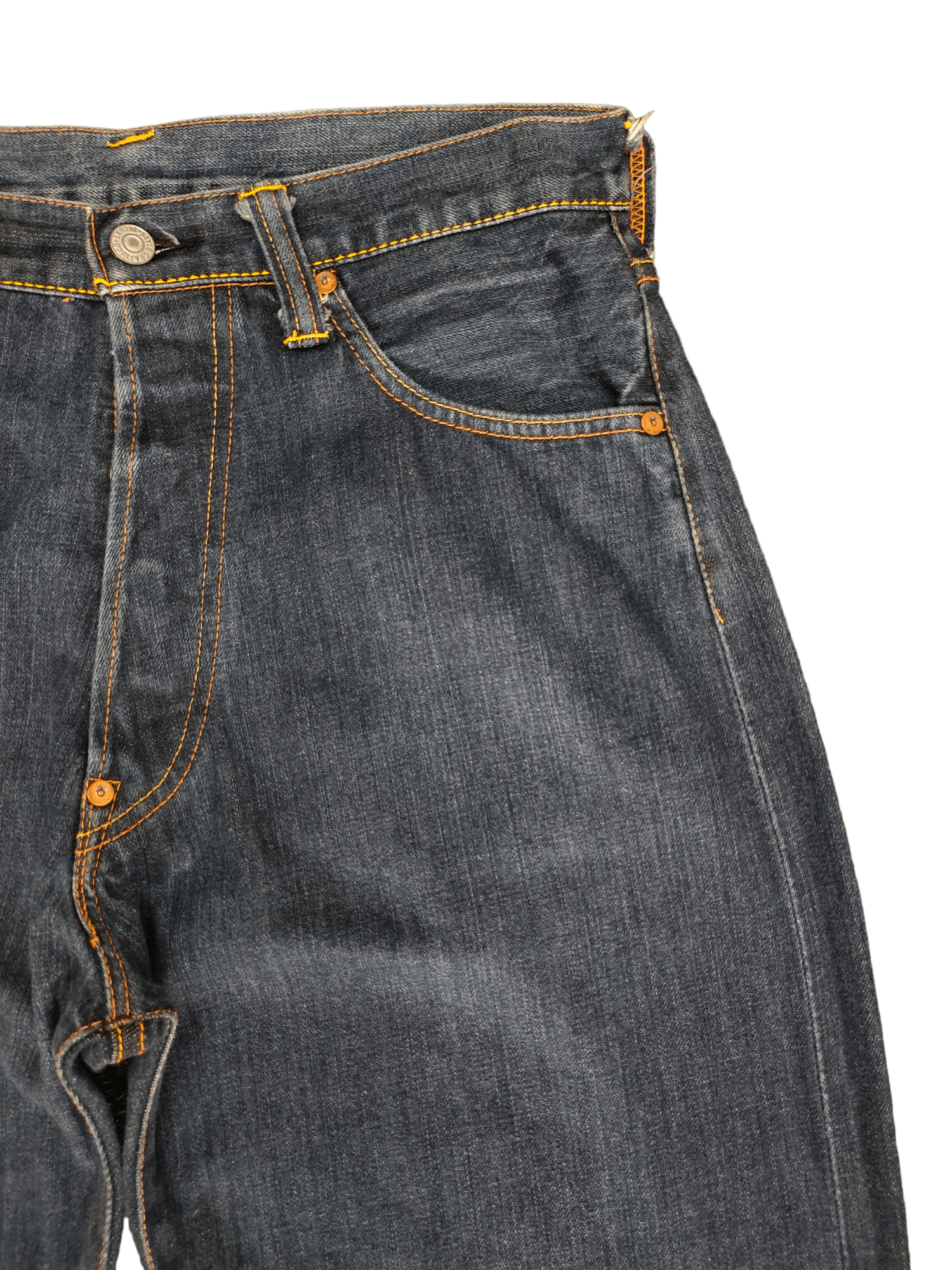 Evisu Evisu No 3 Yellow Seagull Paint Denim Jeans Size US 32 / EU 48 - 13 Thumbnail