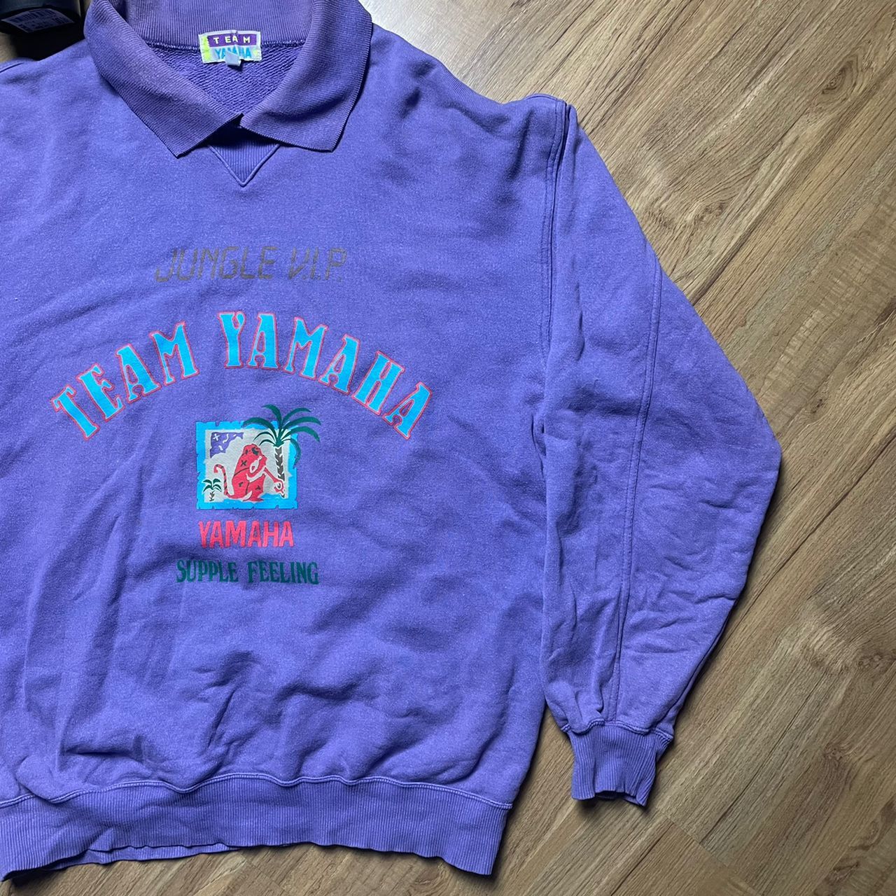 Vintage 90's Sweatshirt Team Yamaha Sport Jungle VIP Purple