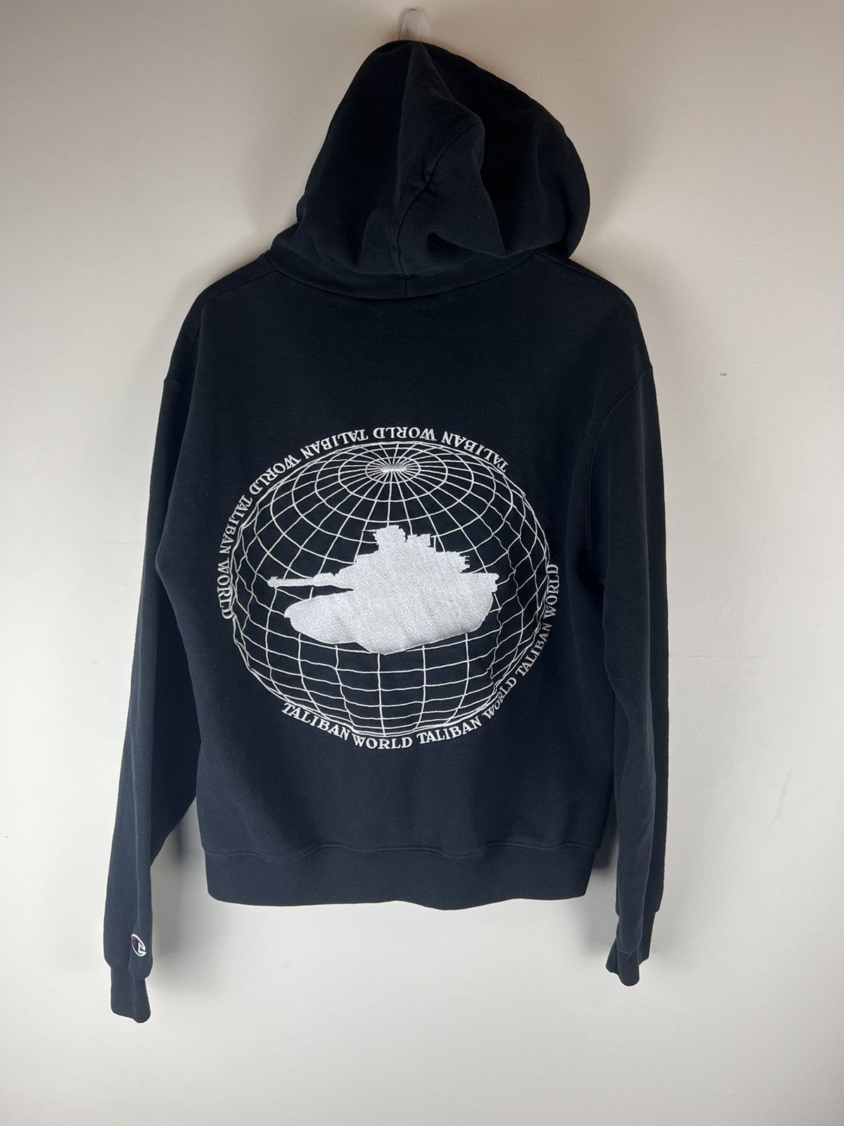 image of Goth&money Goth Money Records Taliban Worldwide Hoodie in Black, Men's (Size Medium)