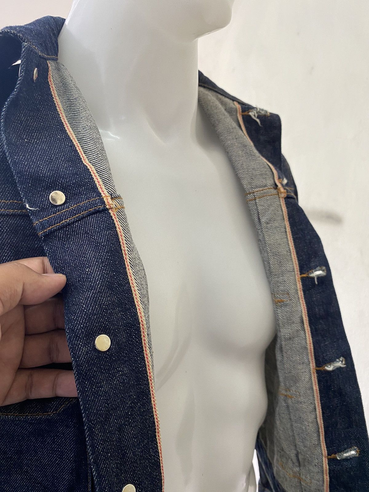 A.P.C. A.P.C RAW SELVEDGE DENIM JEANS JACKET JAPAN MADE Size M / US 6-8 / IT 42-44 - 4 Thumbnail